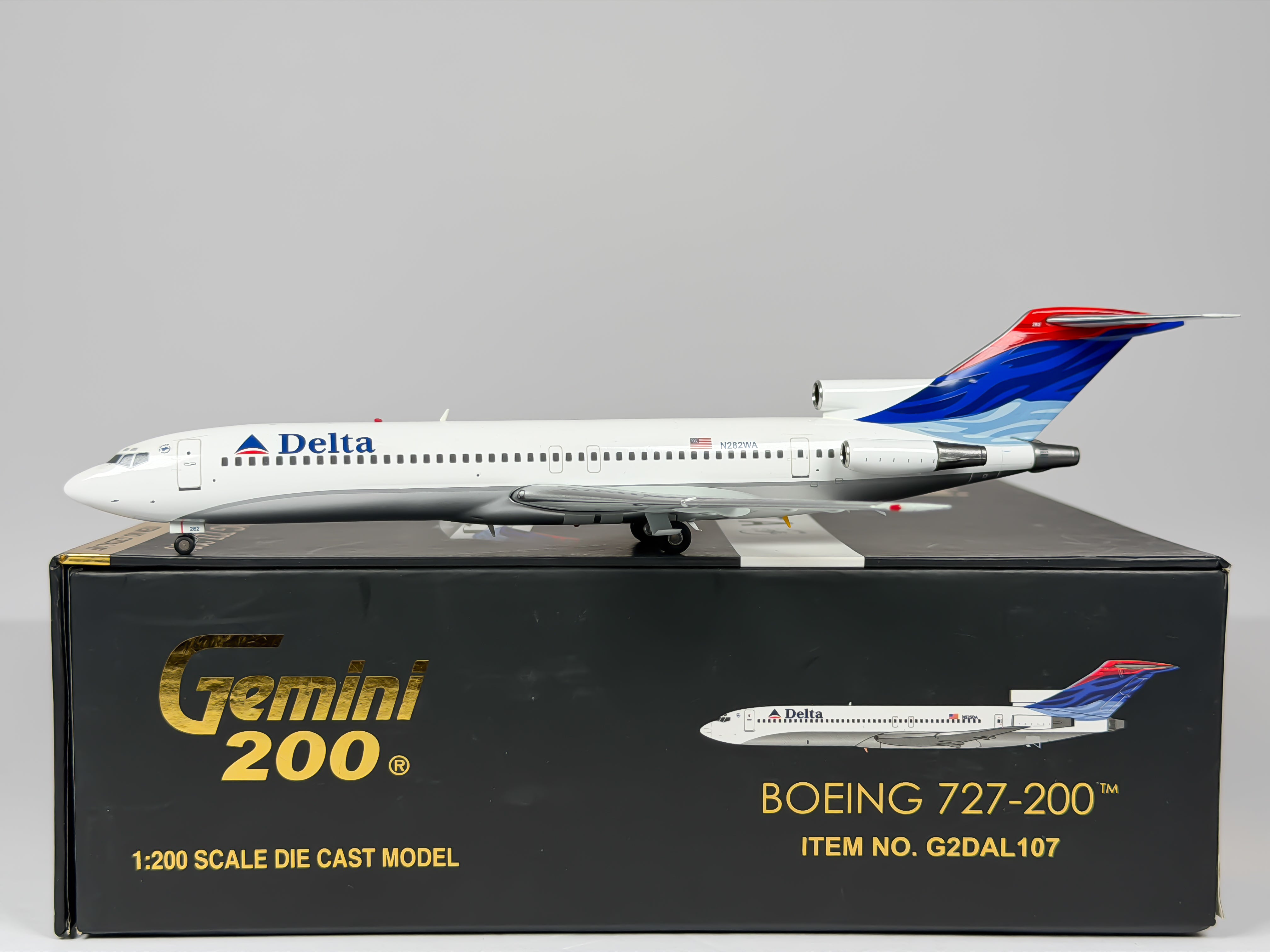 Delta Air Lines Boeing 727-200 1:200 Gemini Jets N525DA (G2DAL107)