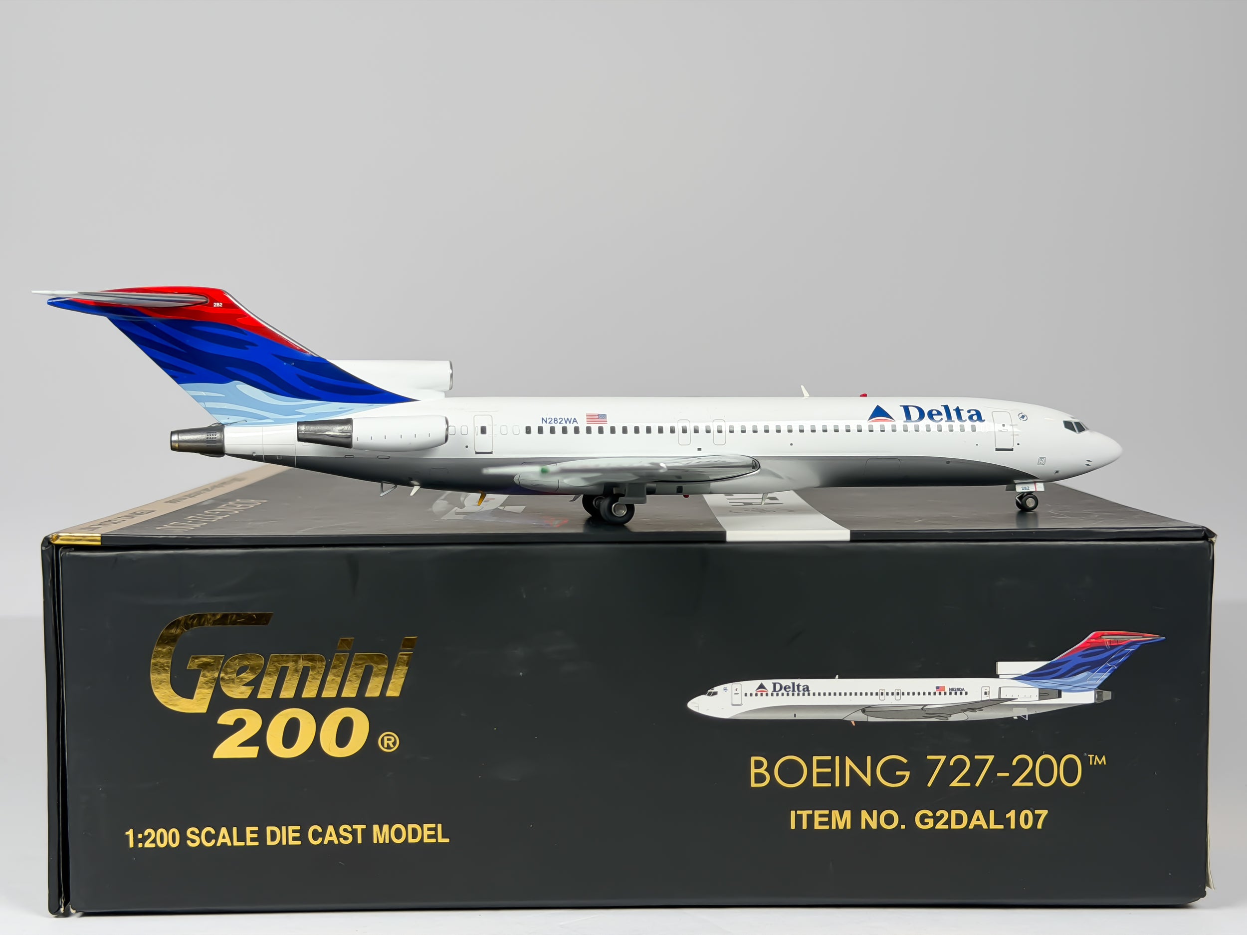 Delta Air Lines Boeing 727-200 1:200 Gemini Jets N525DA (G2DAL107)