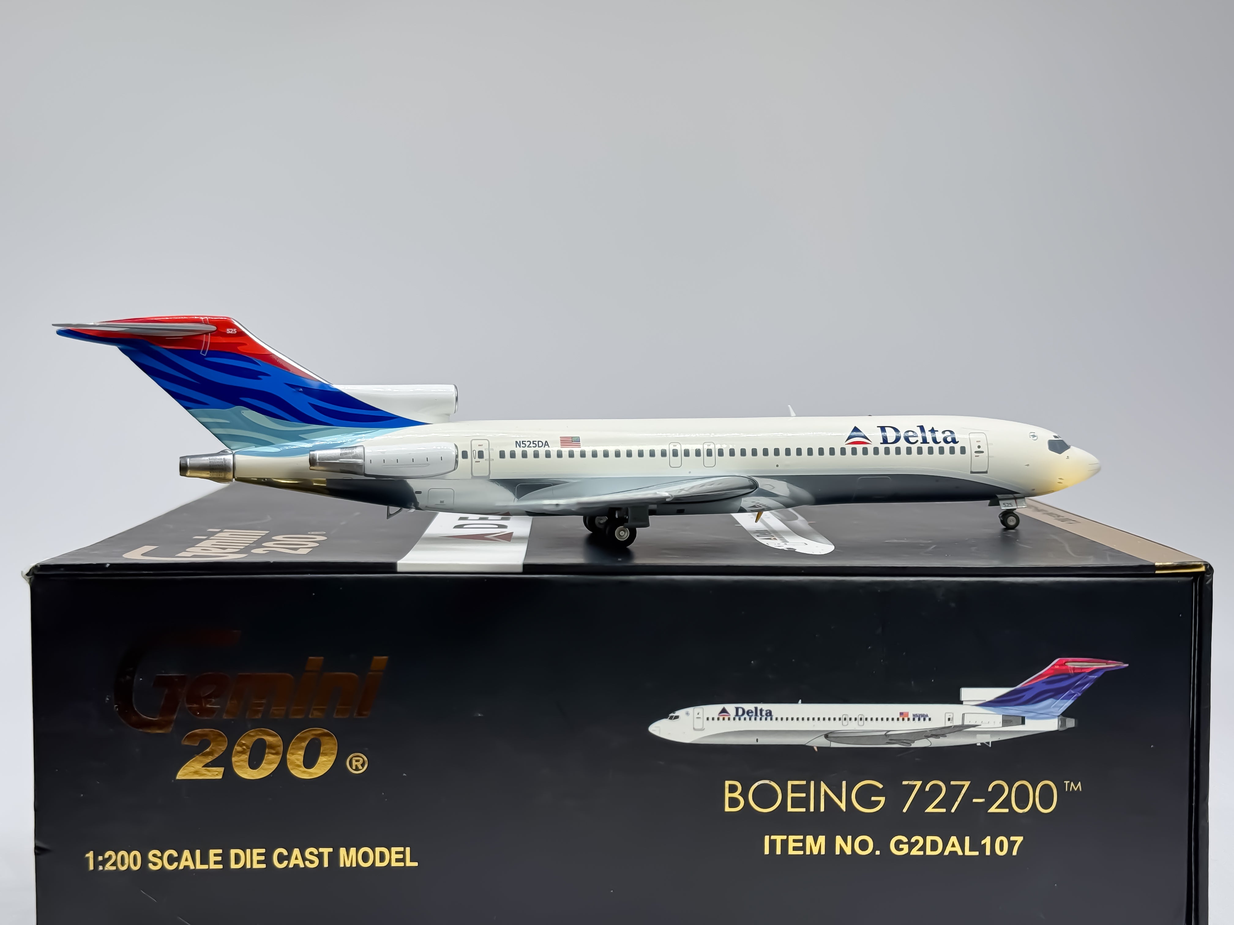 Delta Air Lines Boeing 727-200 1:200 Gemini Jets N525DA (G2DAL107)