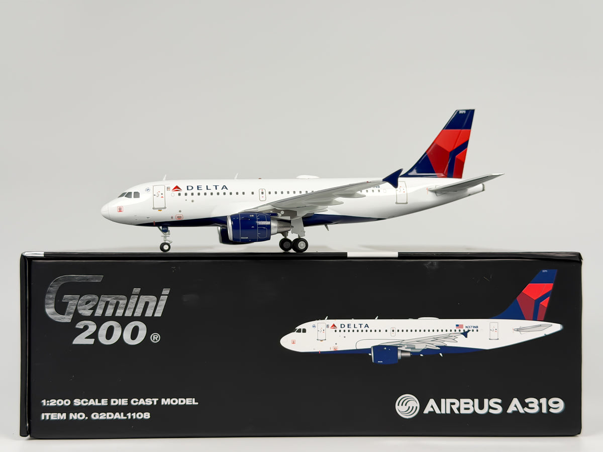 Delta Air Lines Airbus A319 1:200 Gemini Jets N371NB (G2DAL1108)