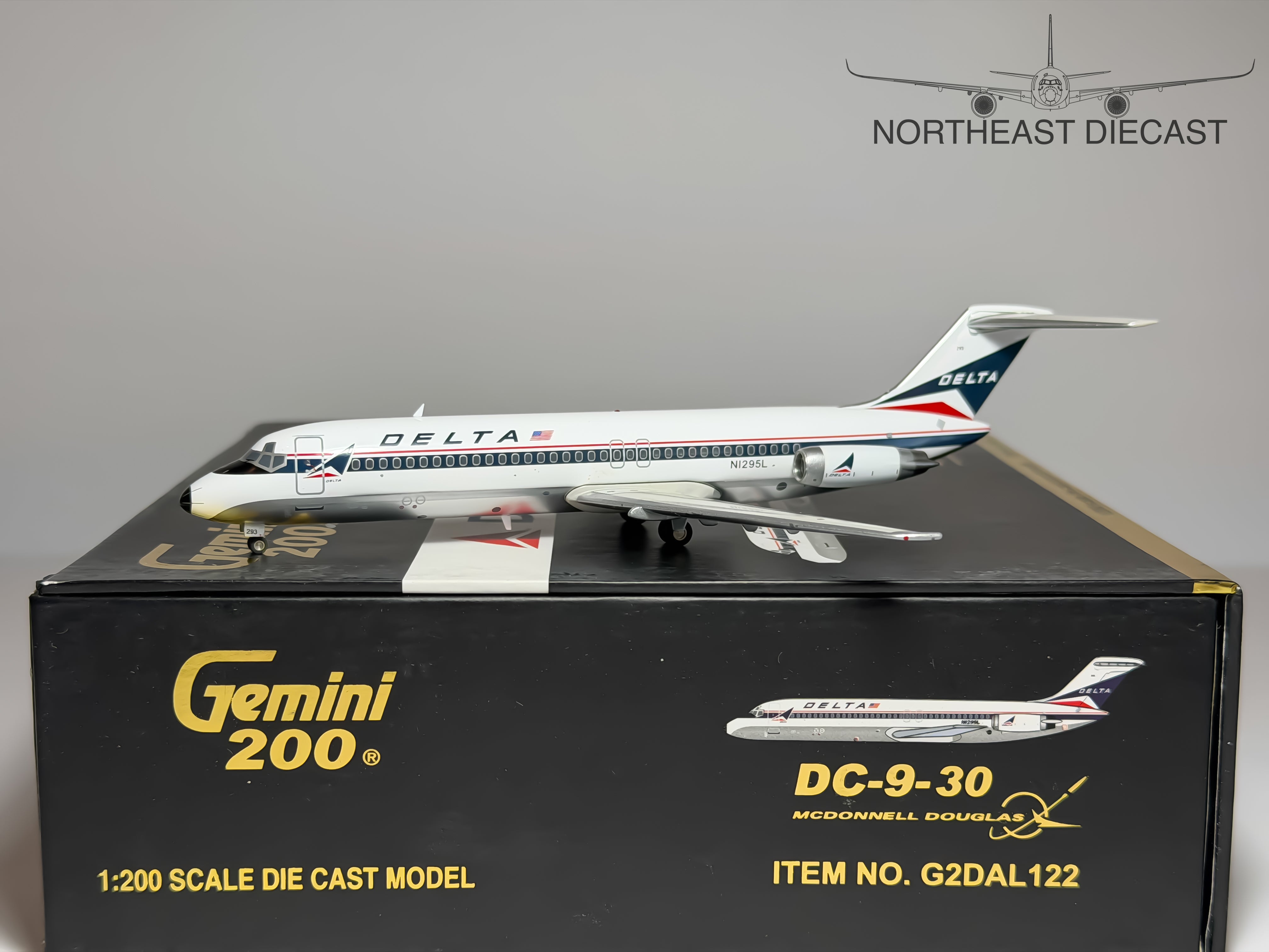 Delta Air Lines Douglas DC-9-30 1:200 Gemini Jets N1295L (G2DAL122)