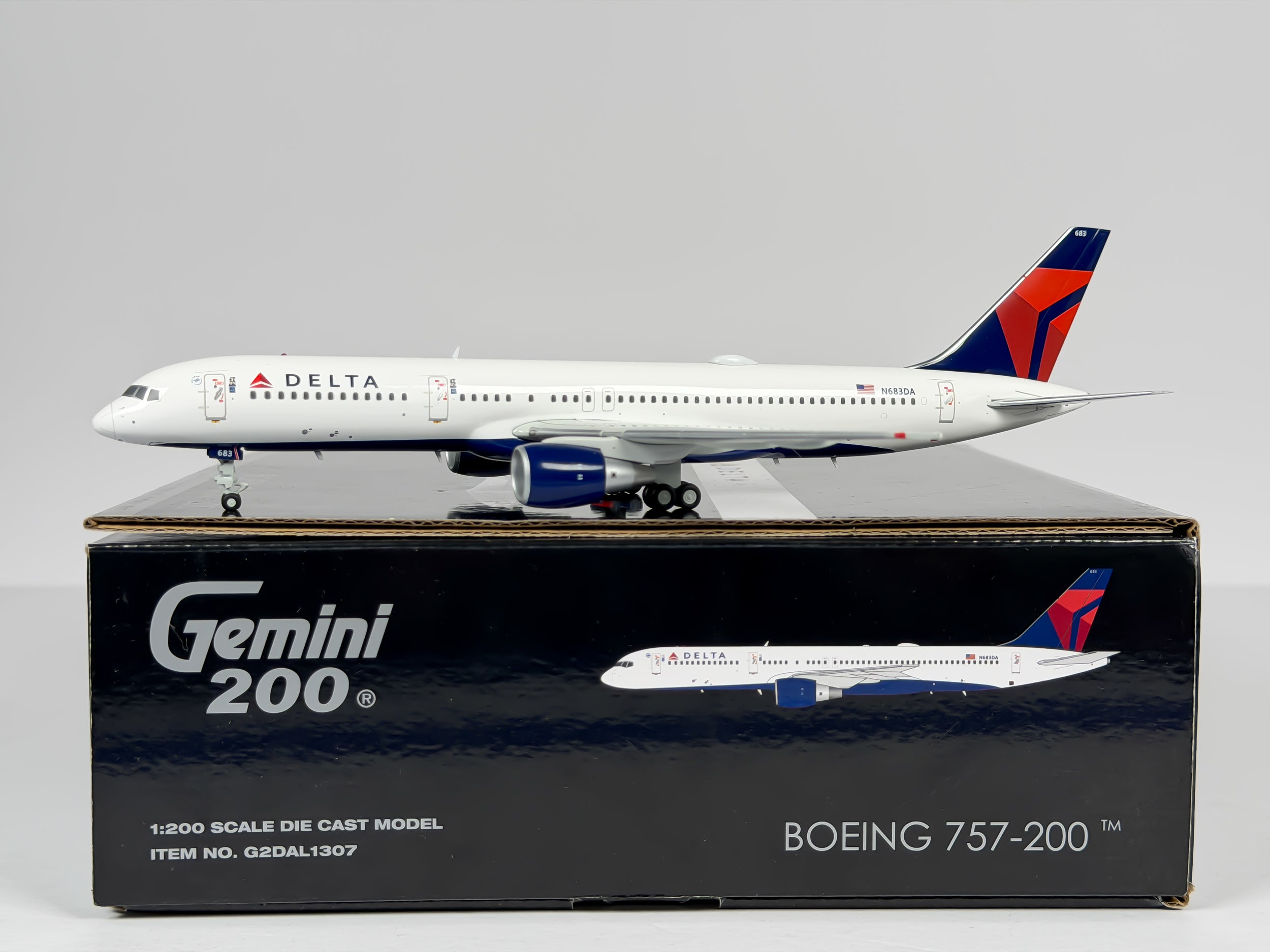 Delta Air Lines Boeing 757-200 1:200 Gemini Jets N683DA (G2DAL1307)