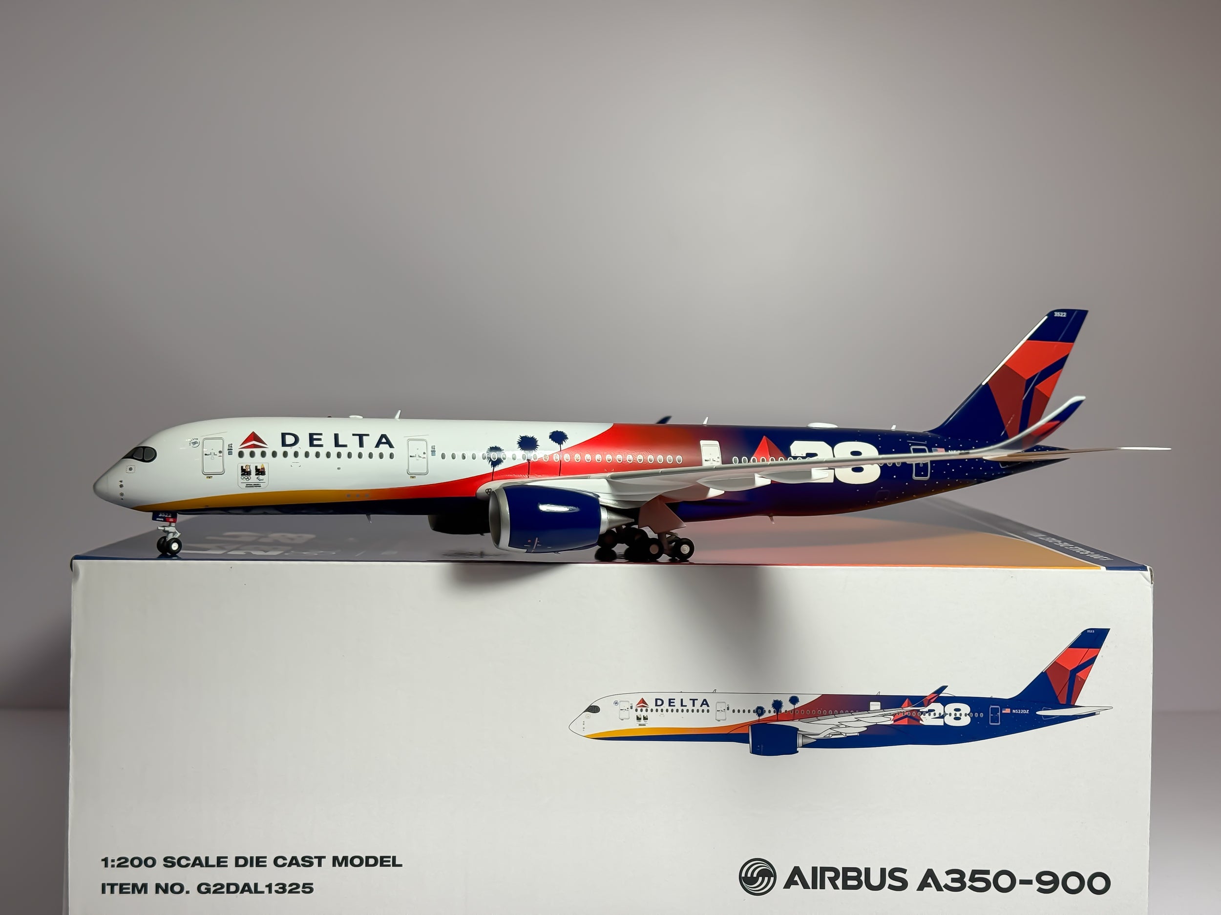 Delta Air Lines Airbus A350-900 1:200 Gemini Jets N522DZ (G2DAL1325)