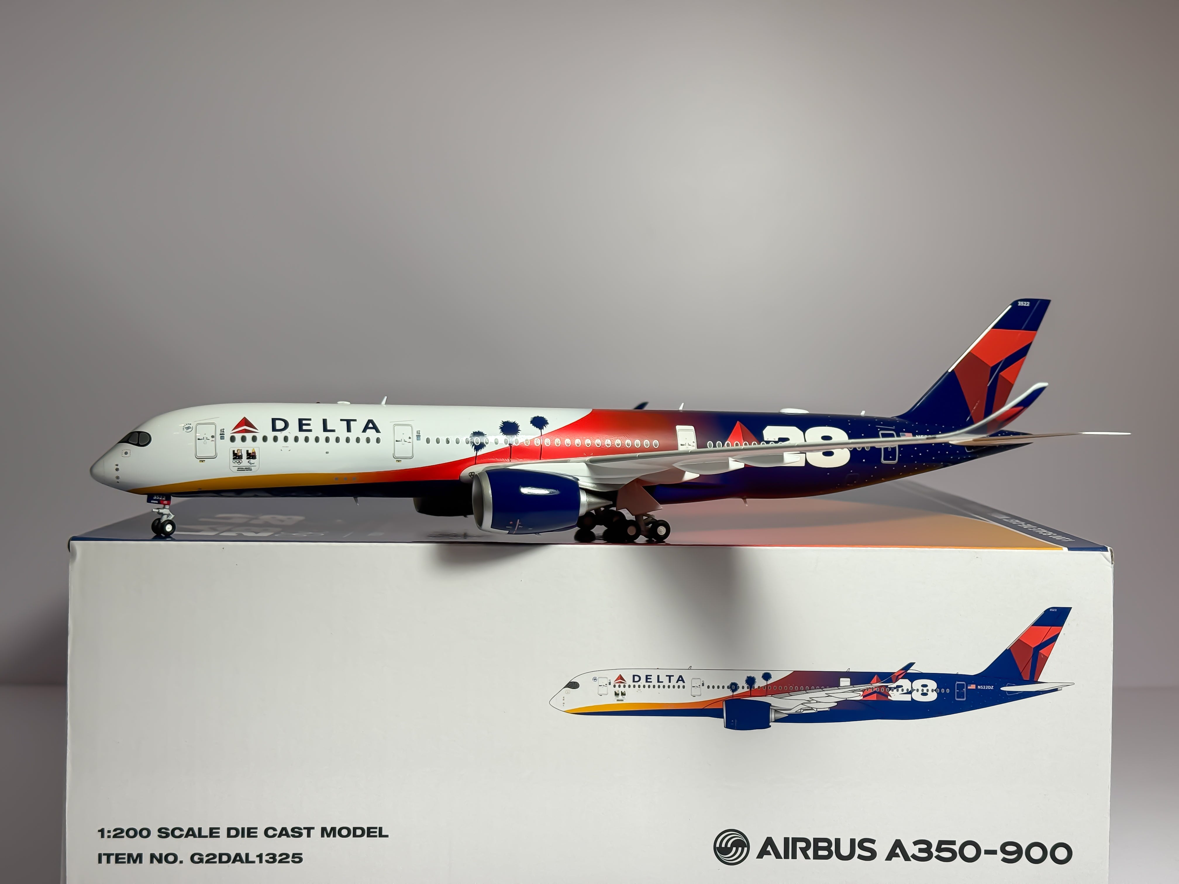 Delta Air Lines Airbus A350-900 1:200 Gemini Jets N522DZ (G2DAL1325)