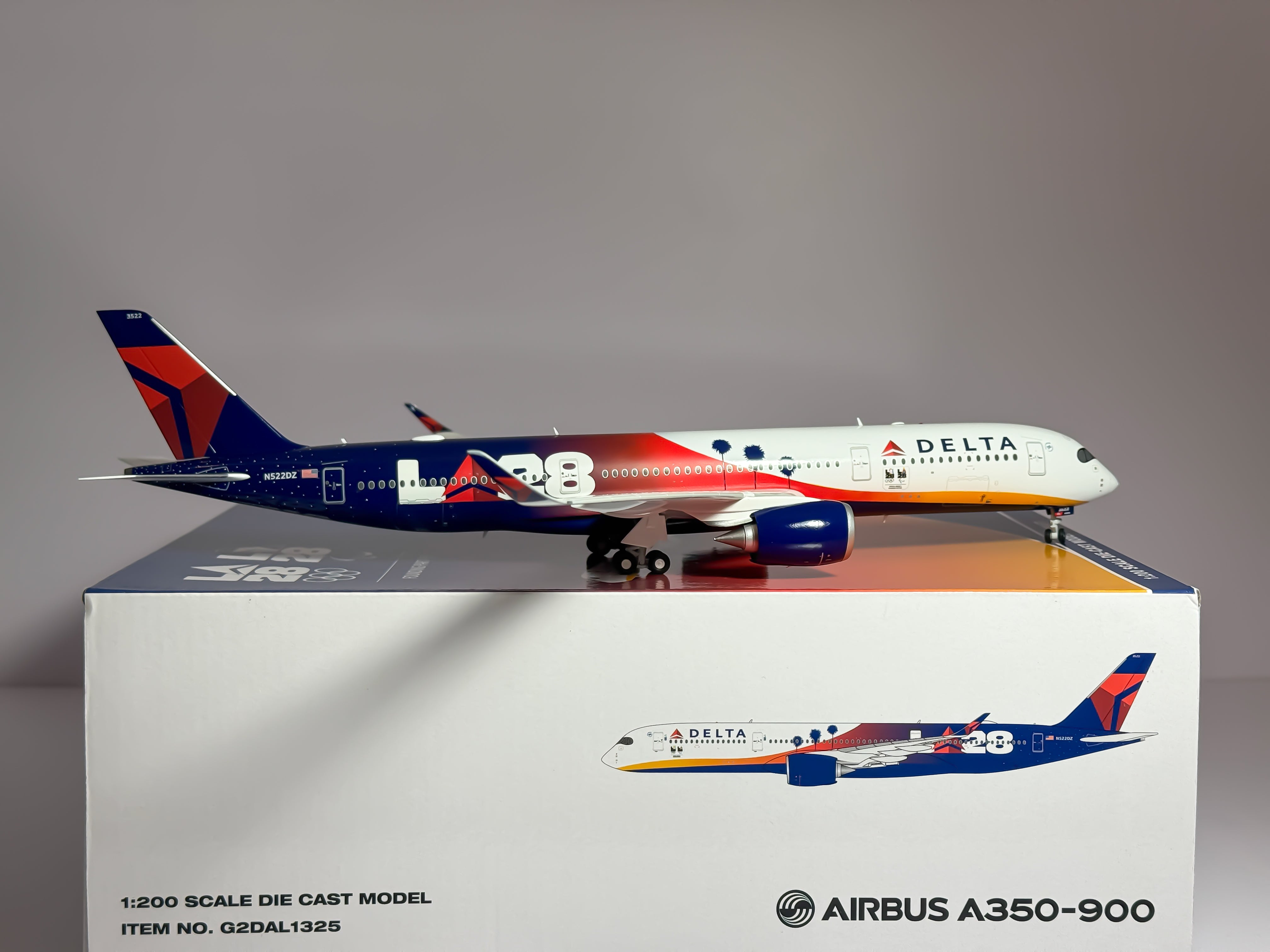 Delta Air Lines Airbus A350-900 1:200 Gemini Jets N522DZ (G2DAL1325)