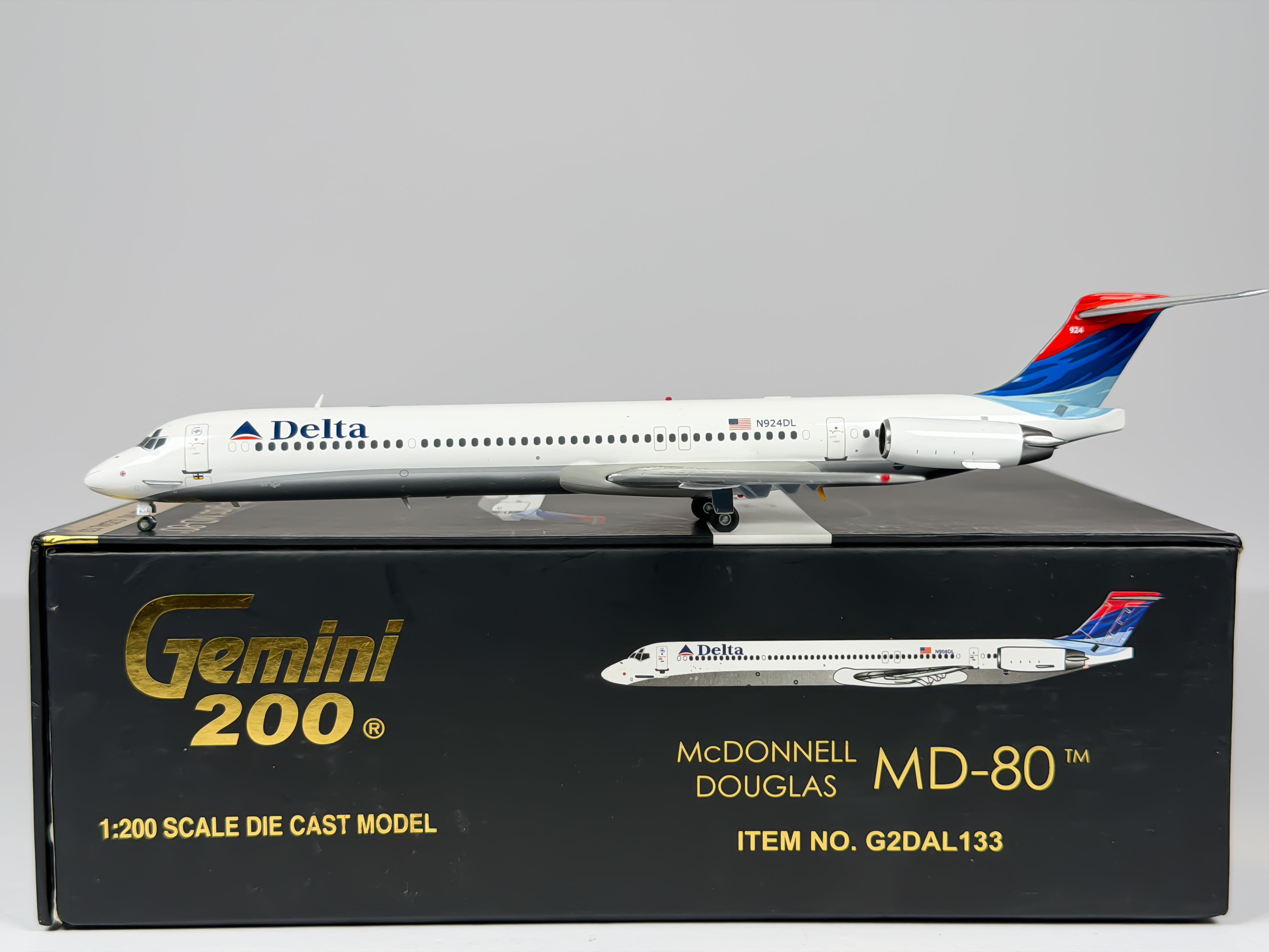 Delta Air Lines McDonnell Douglas MD-88 1:200 Gemini Jets N908DL (G2DAL133)