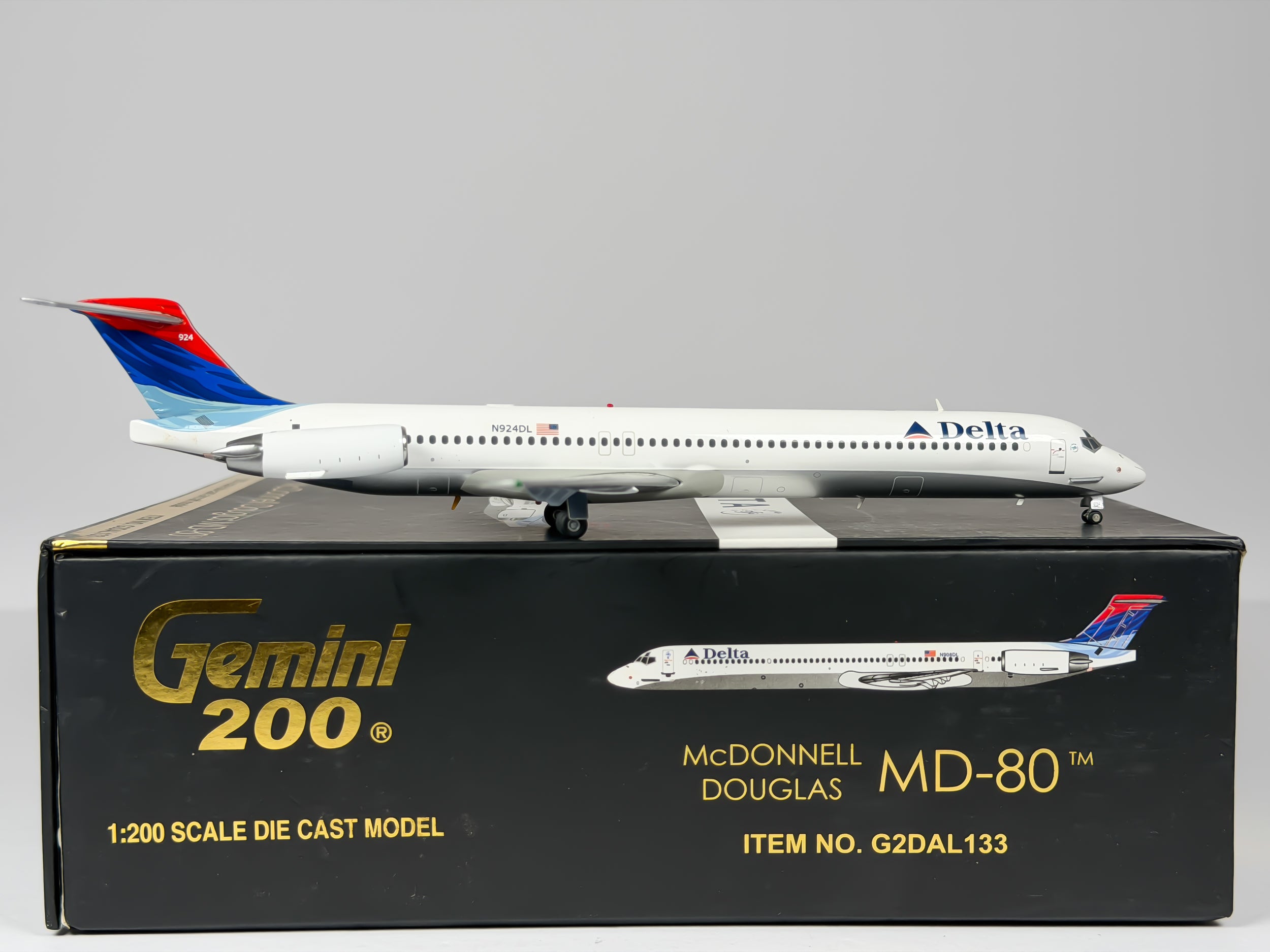Delta Air Lines McDonnell Douglas MD-88 1:200 Gemini Jets N908DL (G2DAL133)