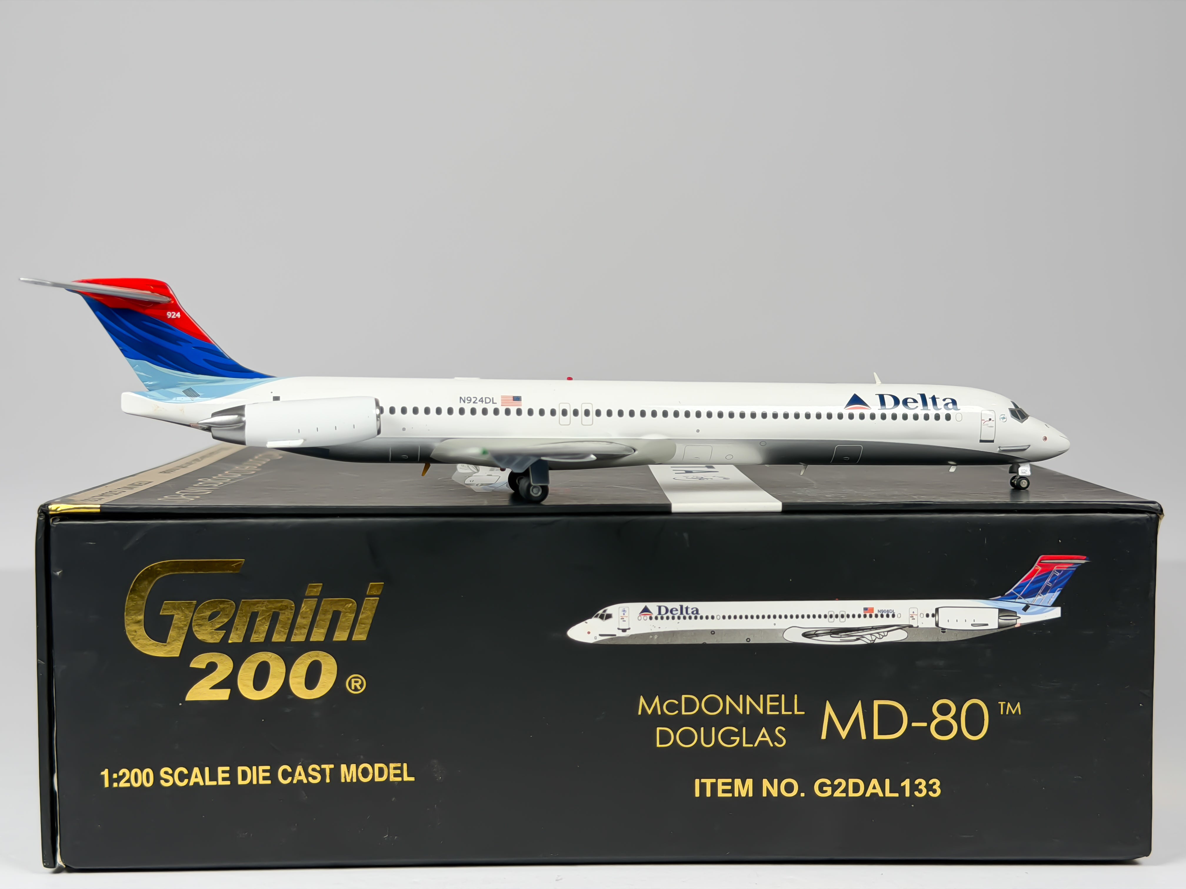 Delta Air Lines McDonnell Douglas MD-88 1:200 Gemini Jets N908DL (G2DAL133)