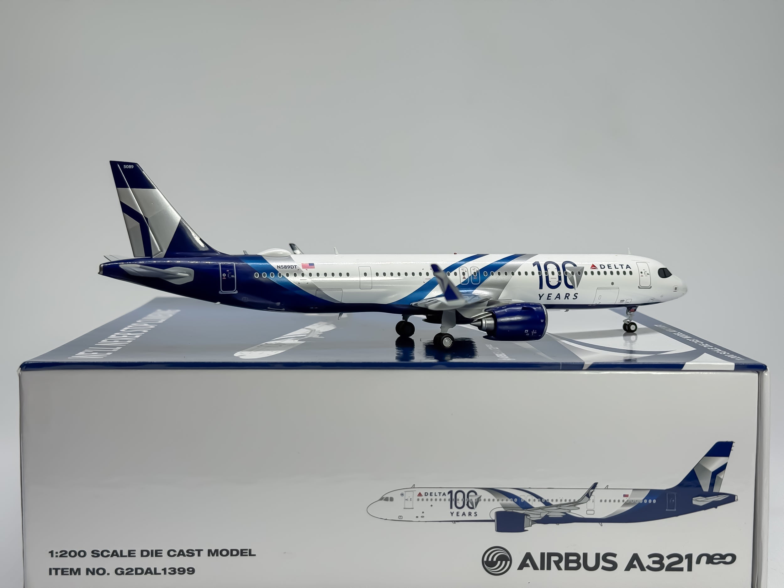 Delta Air Lines Airbus A321neo 1:200 Gemini Jets N589DT (G2DAL1399)
