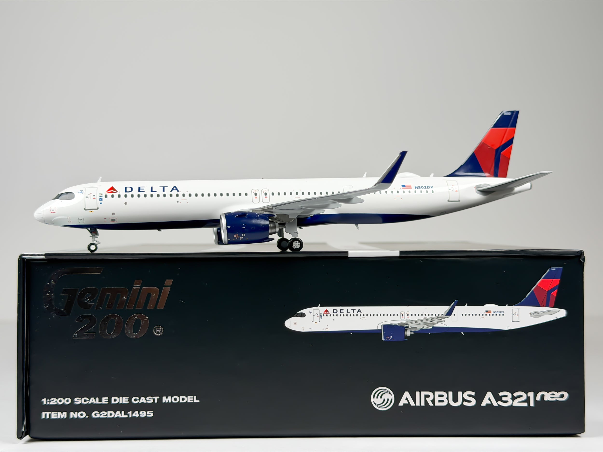 Delta Air Lines Airbus A321neo 1:200 Gemini Jets N502DX (G2DAL1495)