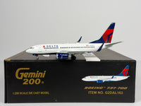 Delta Air Lines Boeing 737-700 1:200 Gemini Jets N305DQ (G2DAL163)