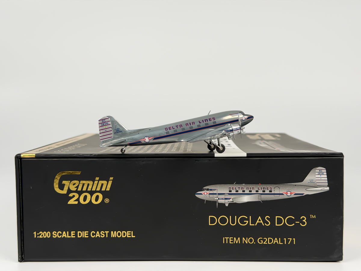 Delta Air Lines Douglas DC-3 1:200 Gemini Jets NC28341 (G2DAL171)
