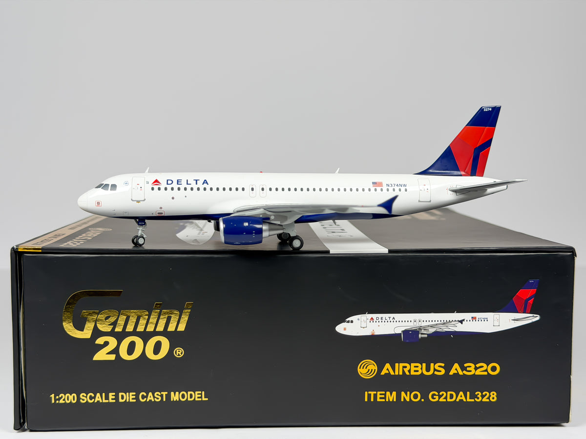 Delta Air Lines Airbus A320 1:200 Gemini Jets N374NW (G2DAL328)