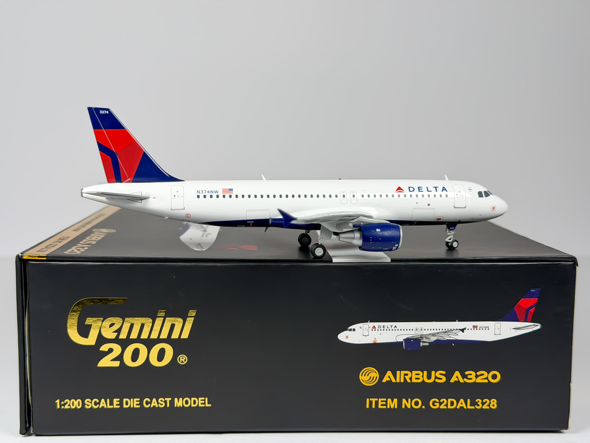Delta Air Lines Airbus A320 1:200 Gemini Jets N374NW (G2DAL328)