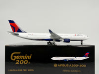 Delta Air Lines Airbus A330-300 1:200 Gemini Jets N822NW (G2DAL335)