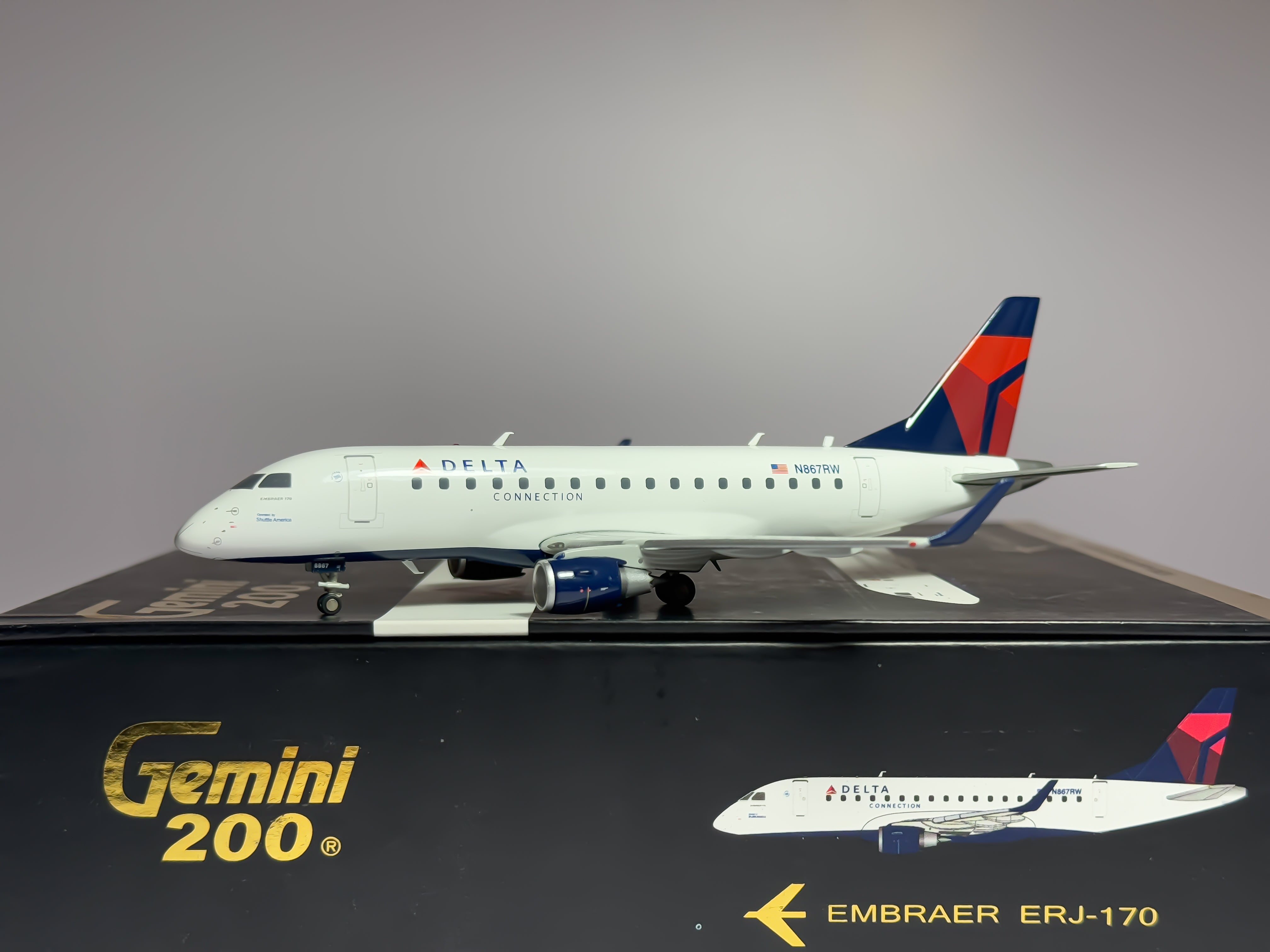 Delta Connection Embraer E170 1:200 Gemini Jets N867RW (G2DAL337)