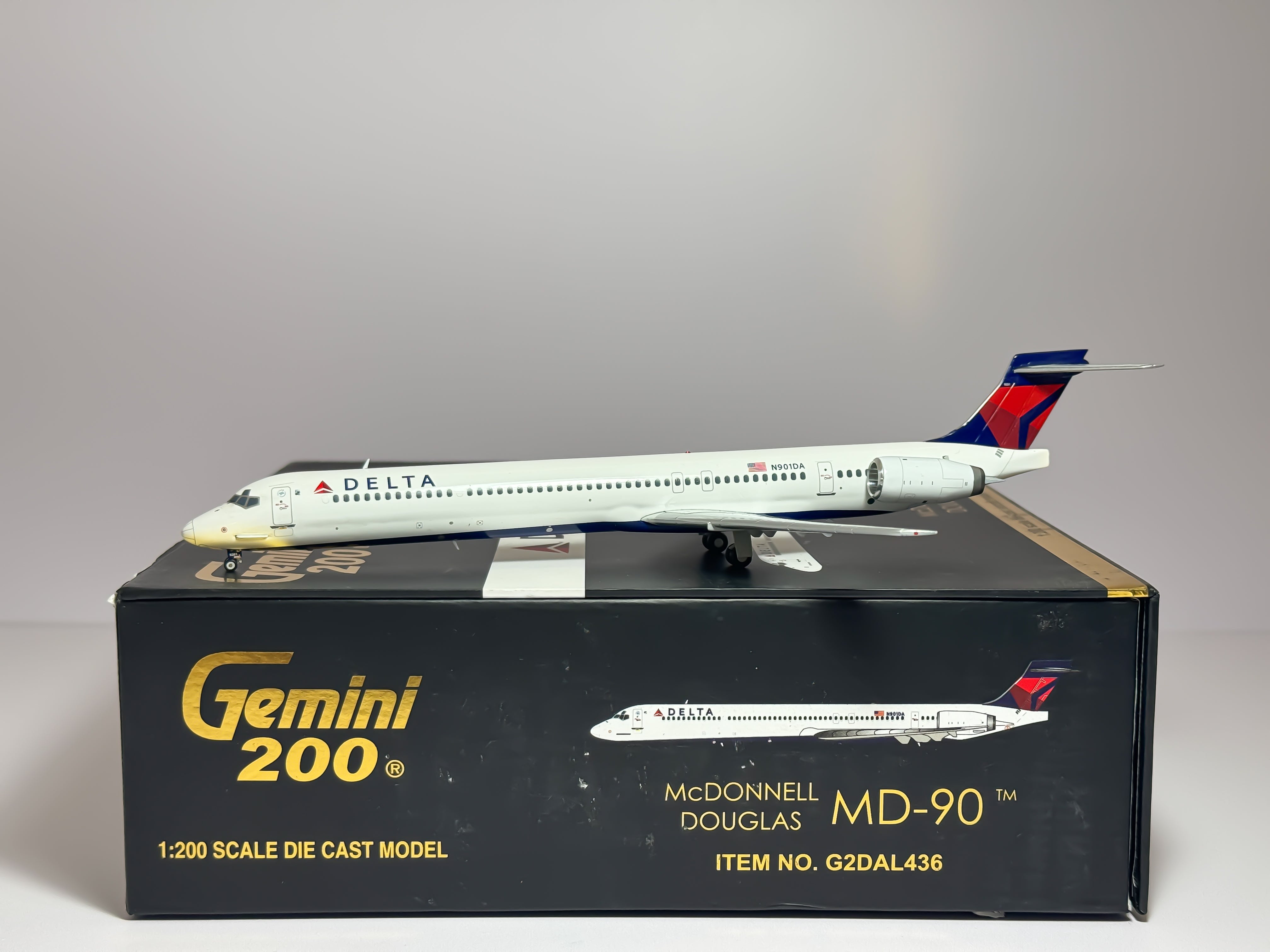 Delta Air Lines McDonnell Douglas MD-90 1:200 Gemini Jets N901DA (G2DAL436)