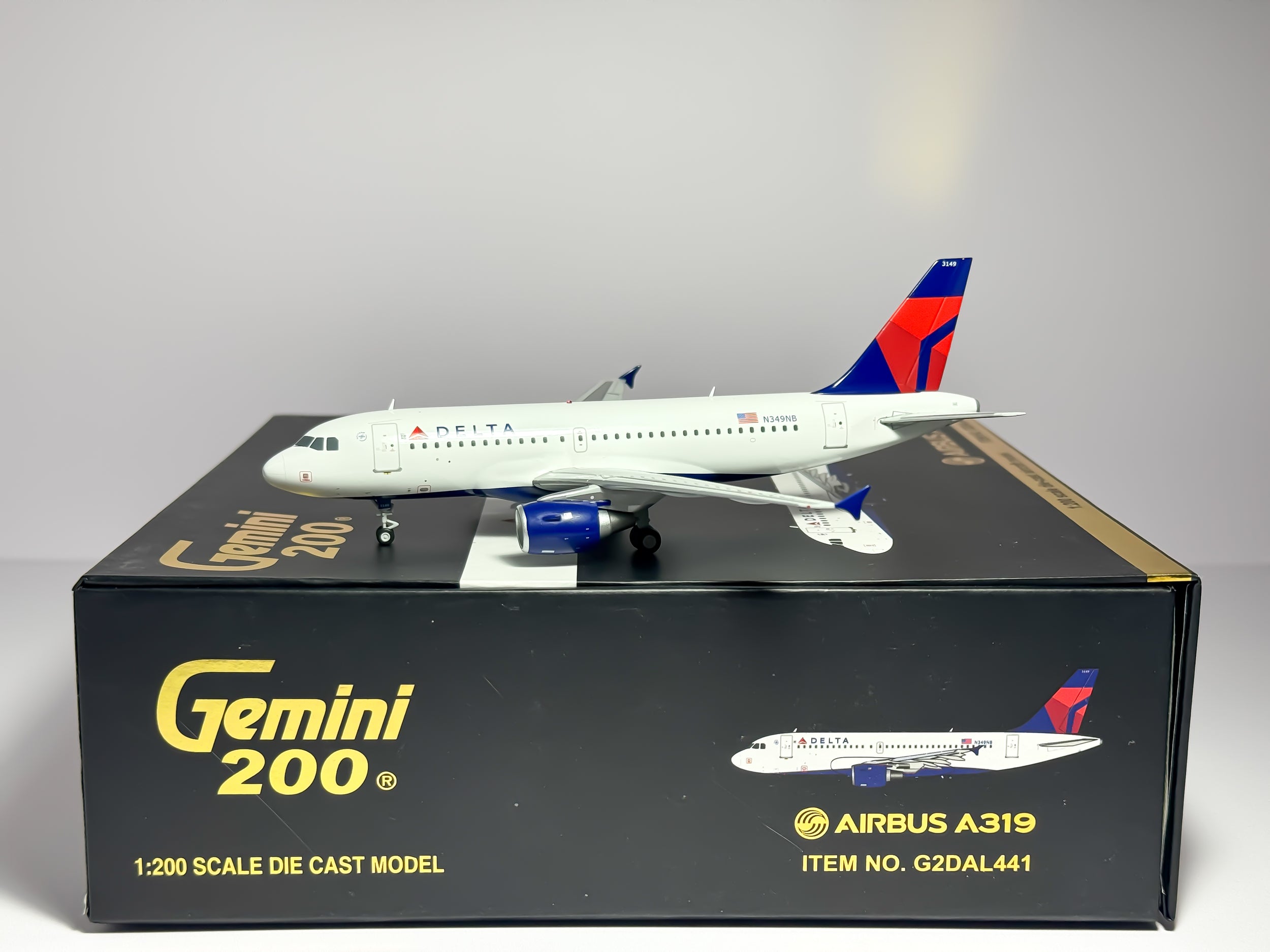 Delta Air Lines Airbus A319 1:200 Gemini Jets N349NB (G2DAL441)