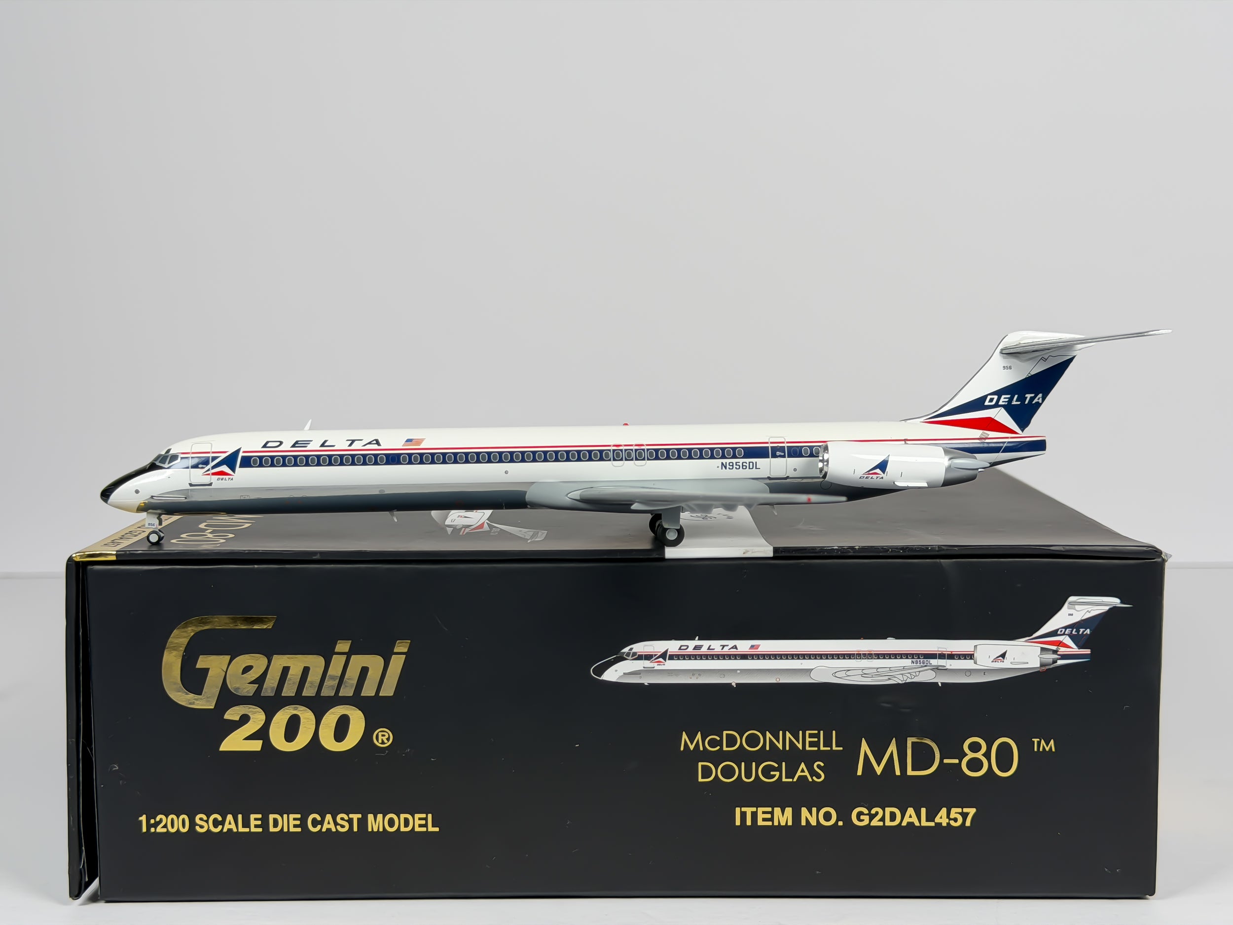 Delta Air Lines McDonnell Douglas MD-80 1:200 Gemini Jets N956DL (G2DAL457)
