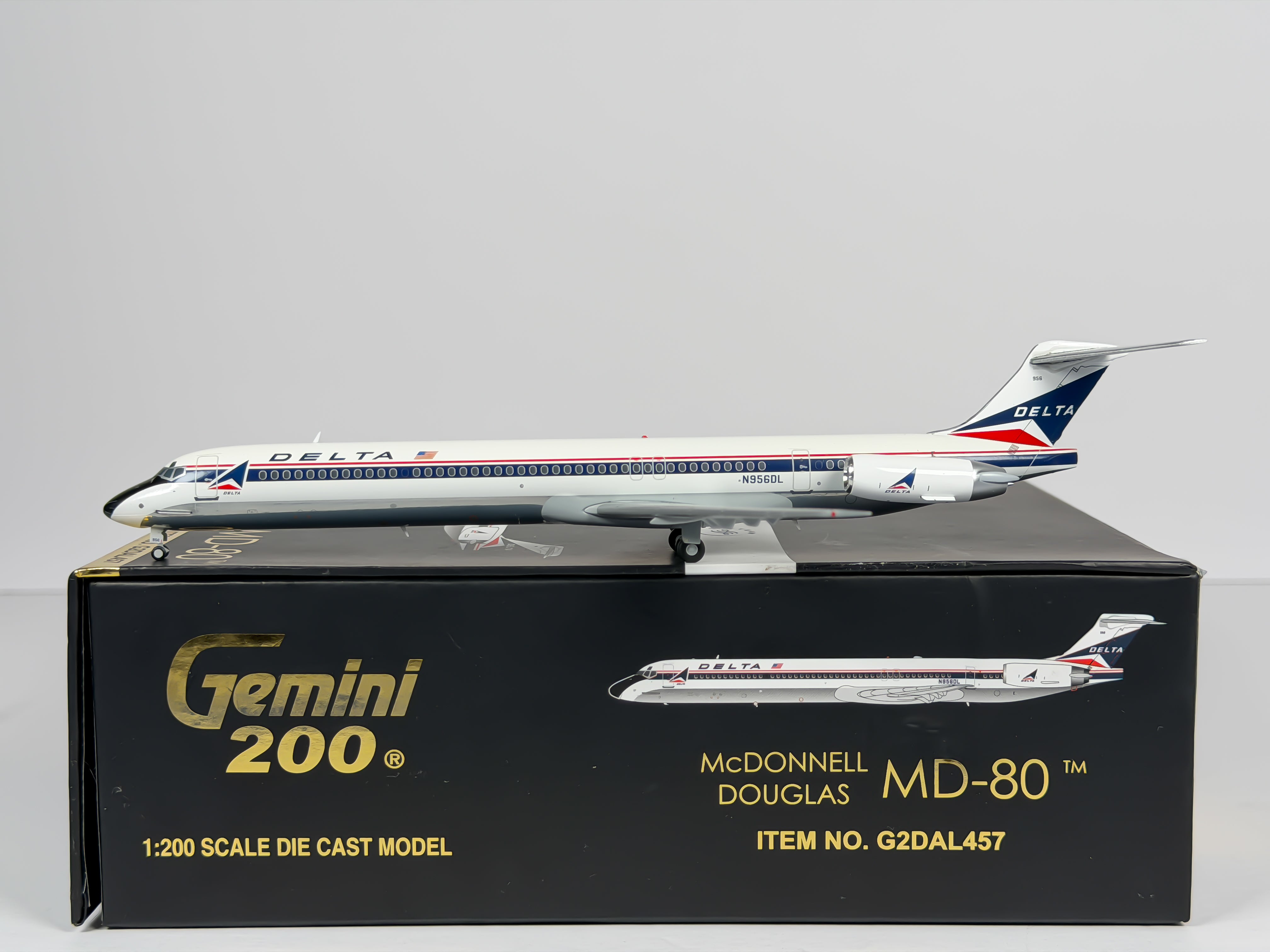 Delta Air Lines McDonnell Douglas MD-80 1:200 Gemini Jets N956DL (G2DAL457)