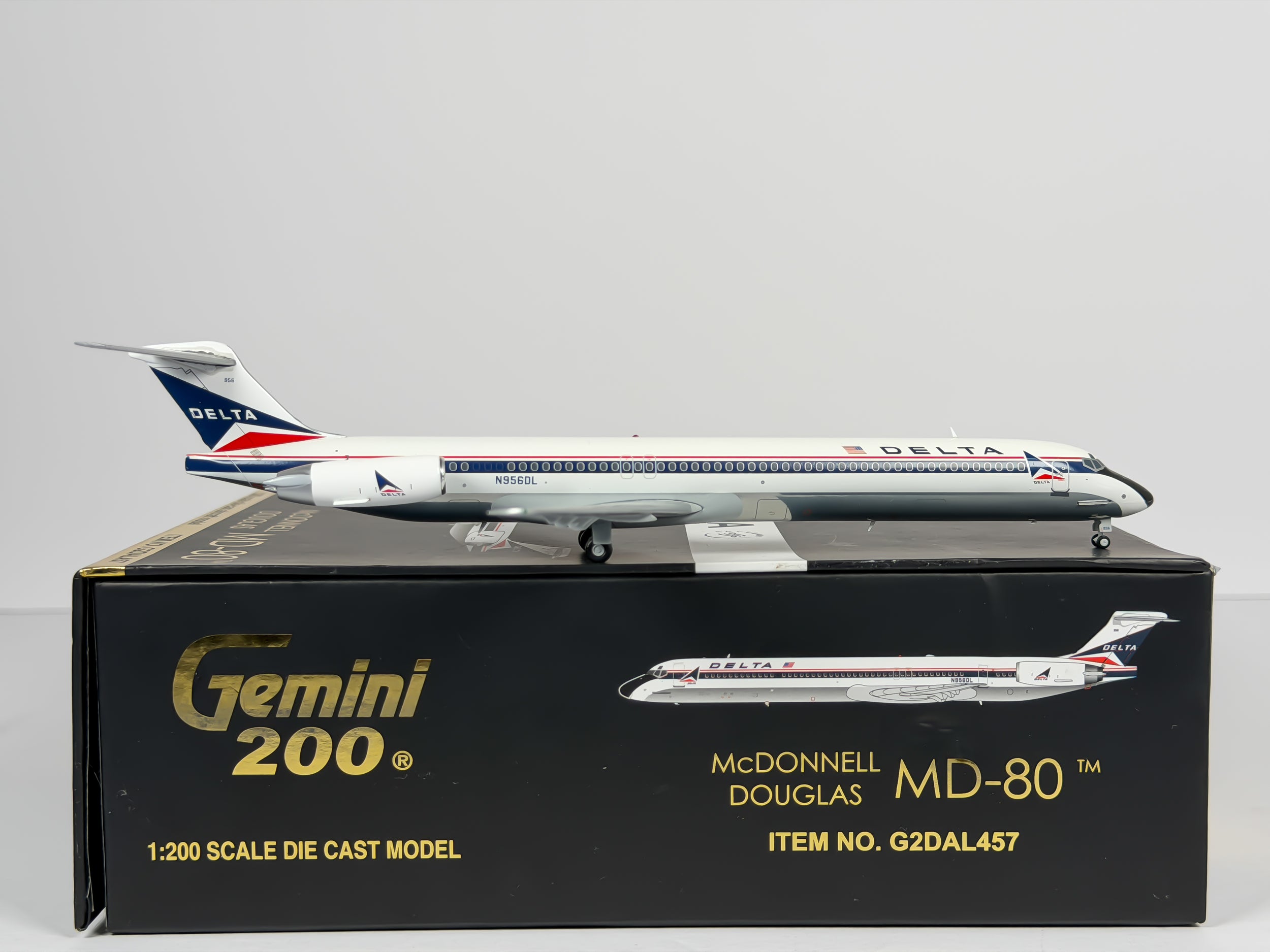 Delta Air Lines McDonnell Douglas MD-80 1:200 Gemini Jets N956DL (G2DAL457)