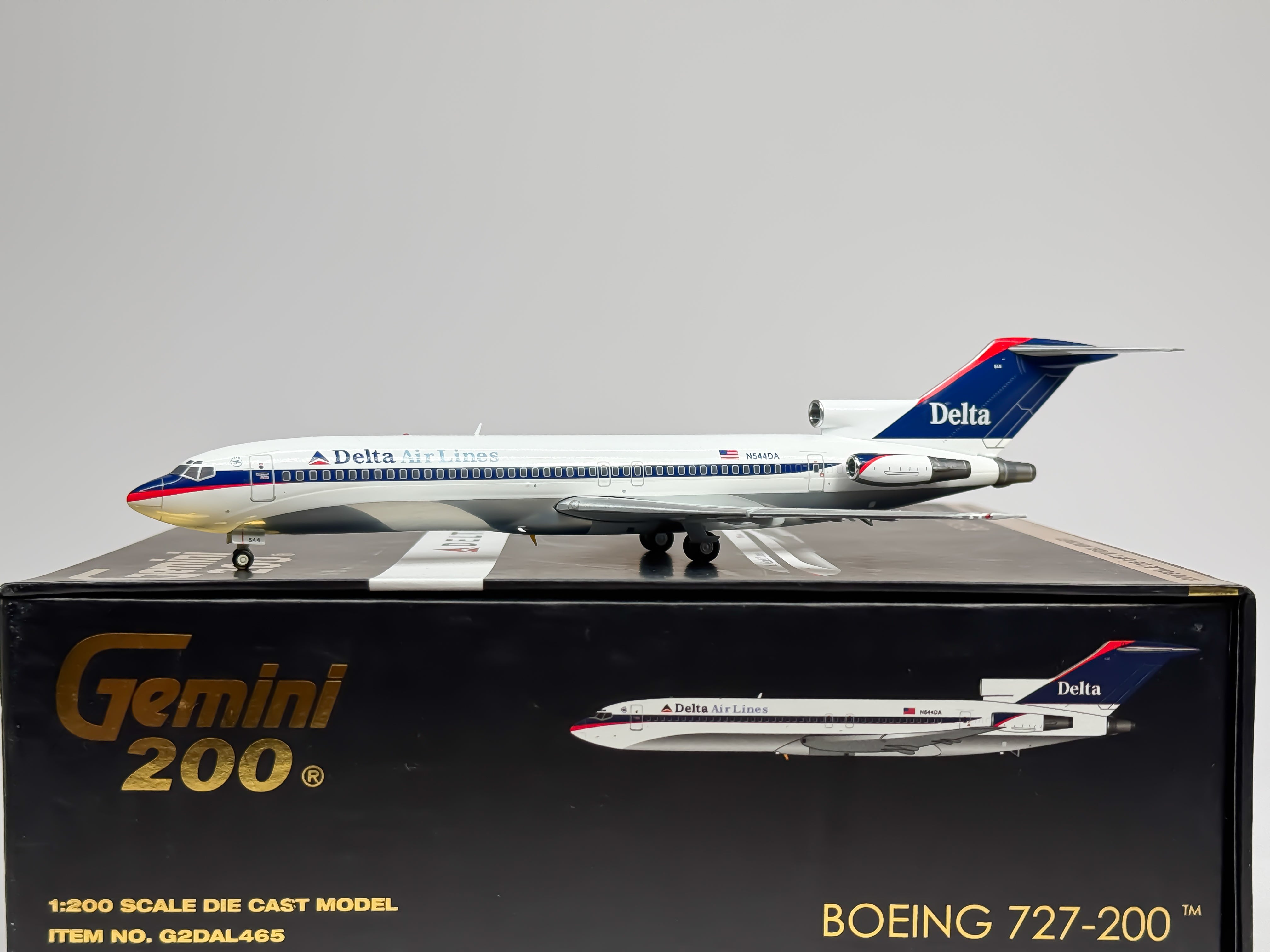 Delta Air Lines Boeing 727-200 1:200 Gemini Jets N544DA (G2DAL465)