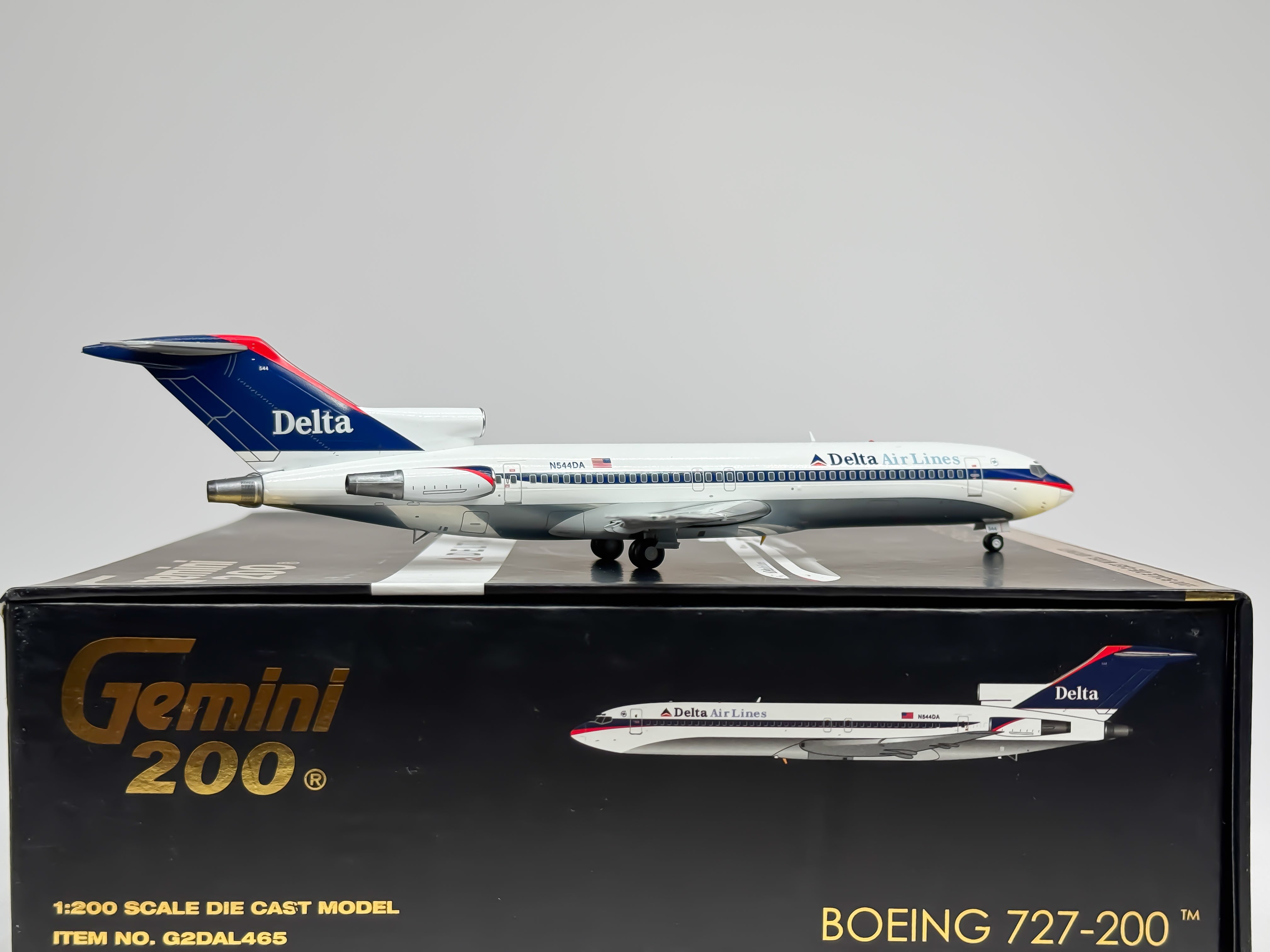 Delta Air Lines Boeing 727-200 1:200 Gemini Jets N544DA (G2DAL465)