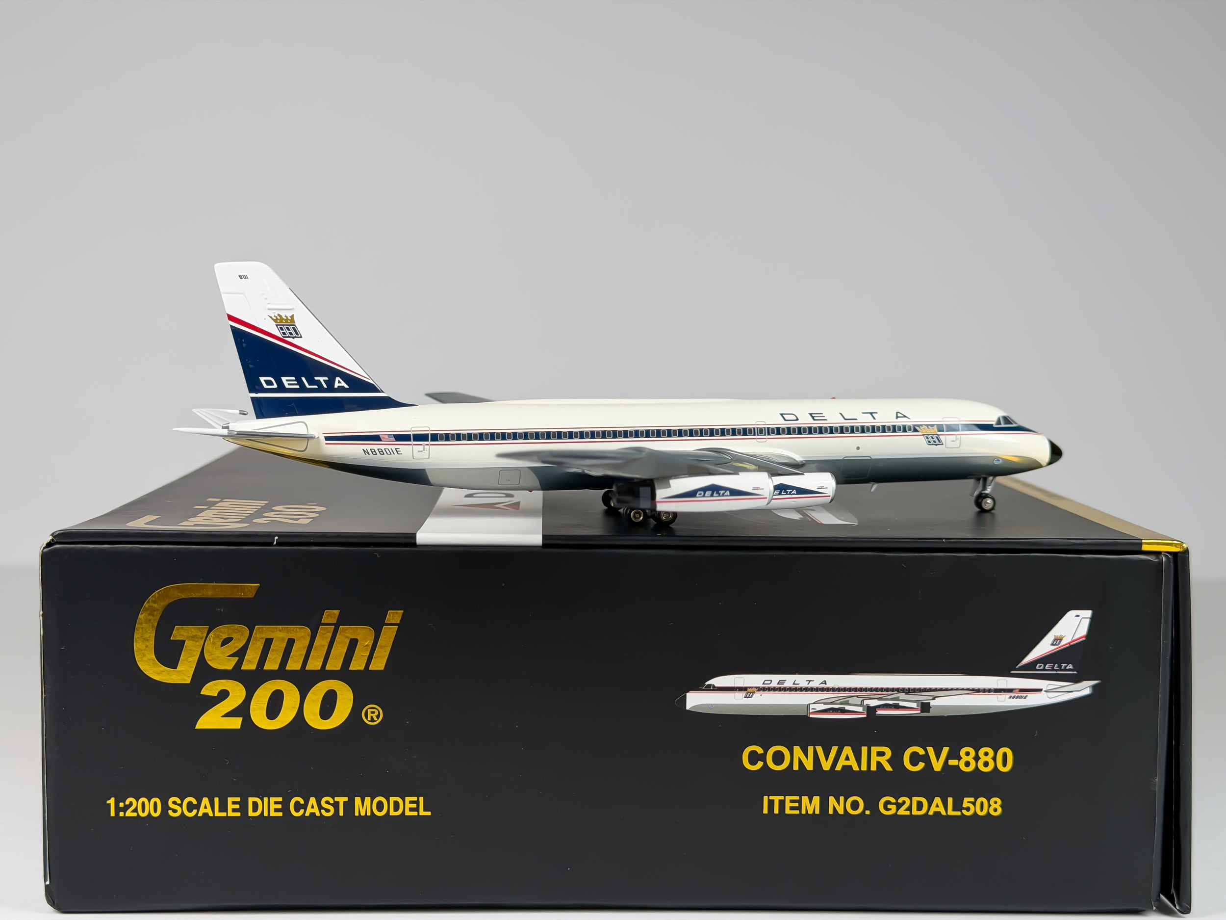 Delta Air Lines Convair CV-880 1:200 Gemini Jets N8801E (G2DAL508)