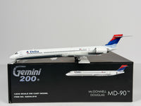 Delta Air Lines McDonnell Douglas MD-90 1:200 Gemini Jets N910DN (G2DAL818)