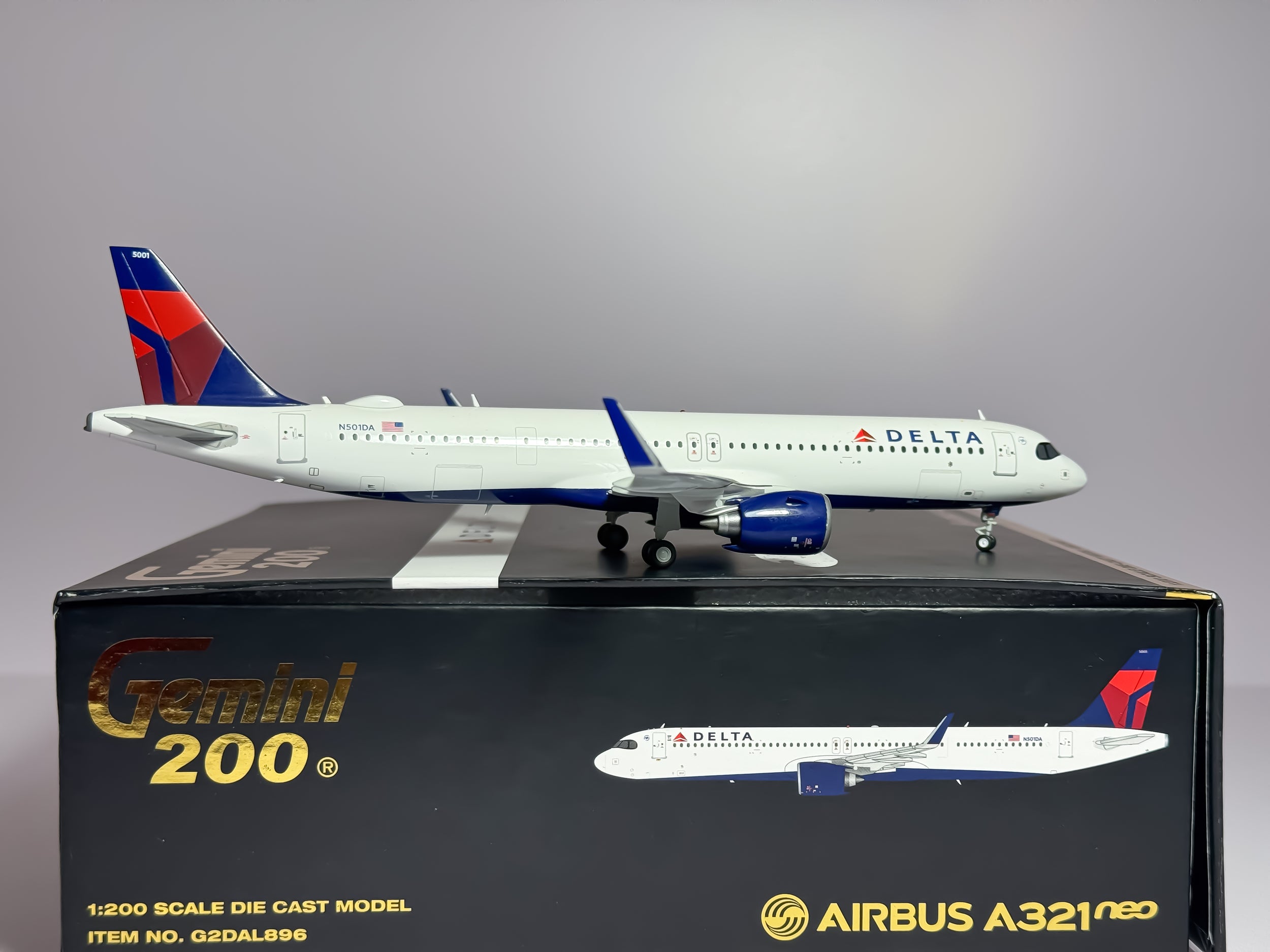 Delta Air Lines Airbus A321neo 1:200 Gemini Jets N501DA (G2DAL896)