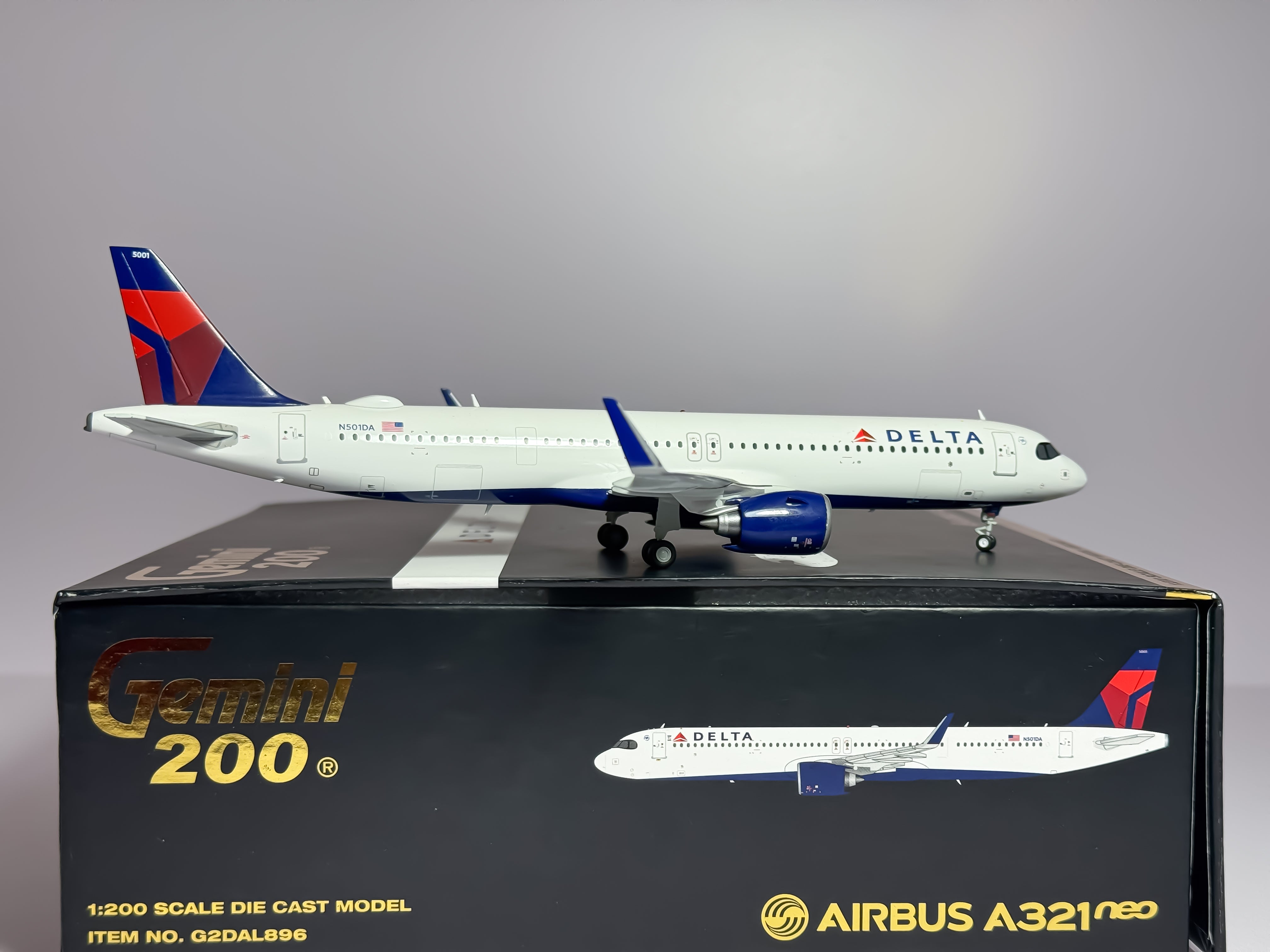 Delta Air Lines Airbus A321neo 1:200 Gemini Jets N501DA (G2DAL896)