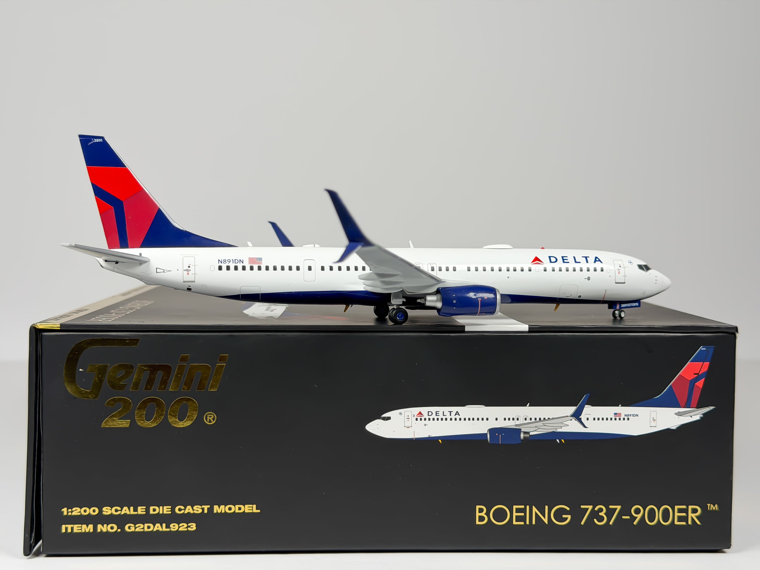 Delta Air Lines Boeing 737-900 1:200 Gemini Jets N891DN (G2DAL923)