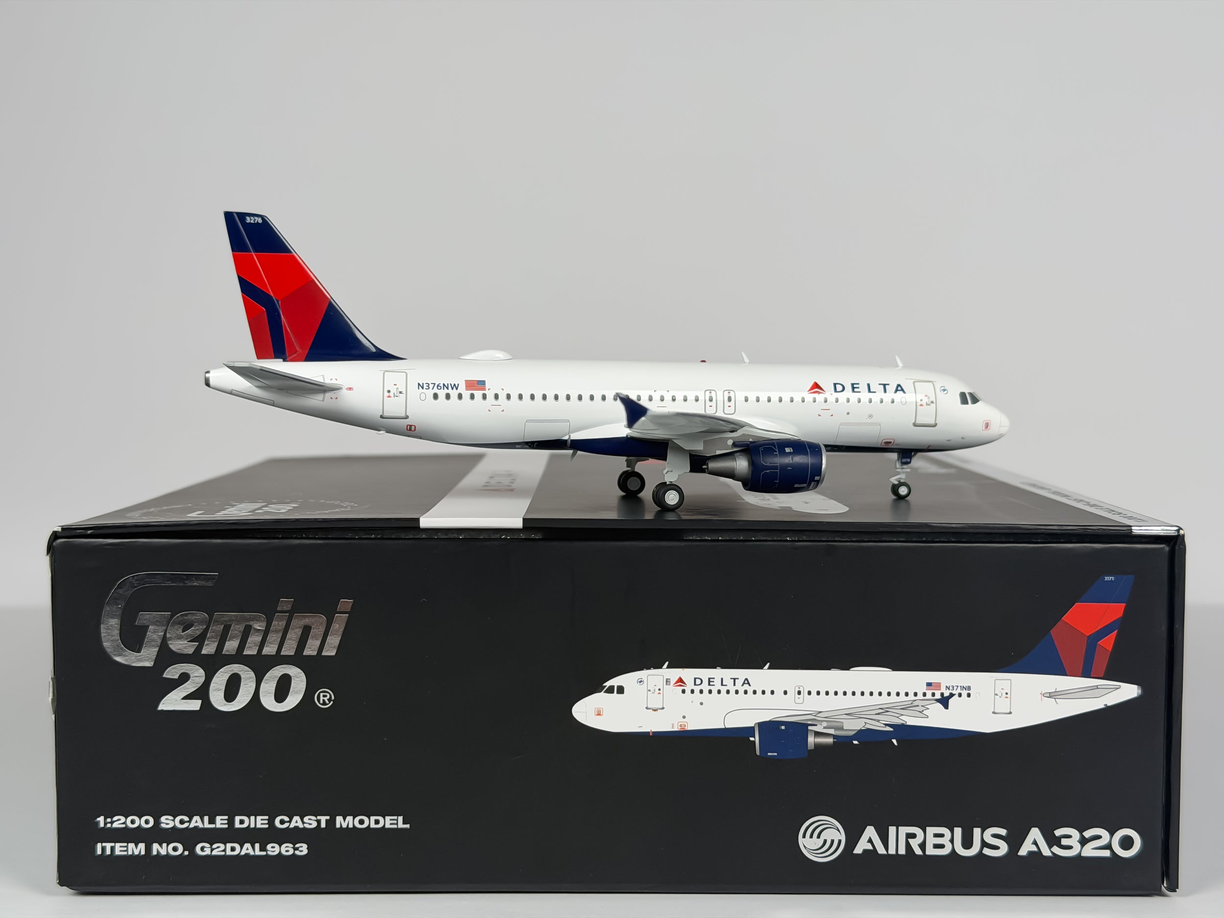 Delta Air Lines Airbus A320 1:200 Gemini Jets N376NW (G2DAL963)