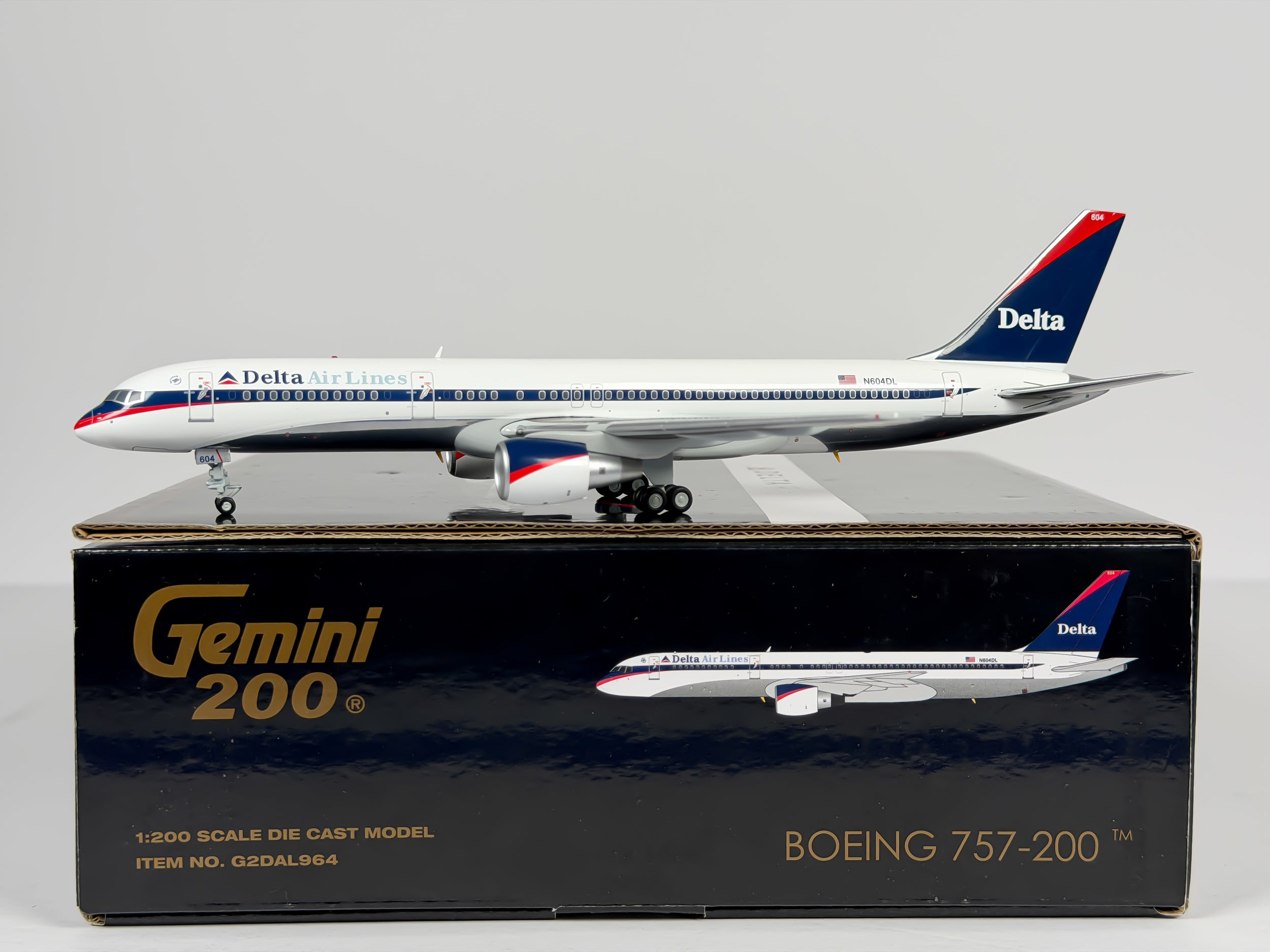 Delta Air Lines Boeing 757-200 1:200 Gemini Jets N604DL (G2DAL964)