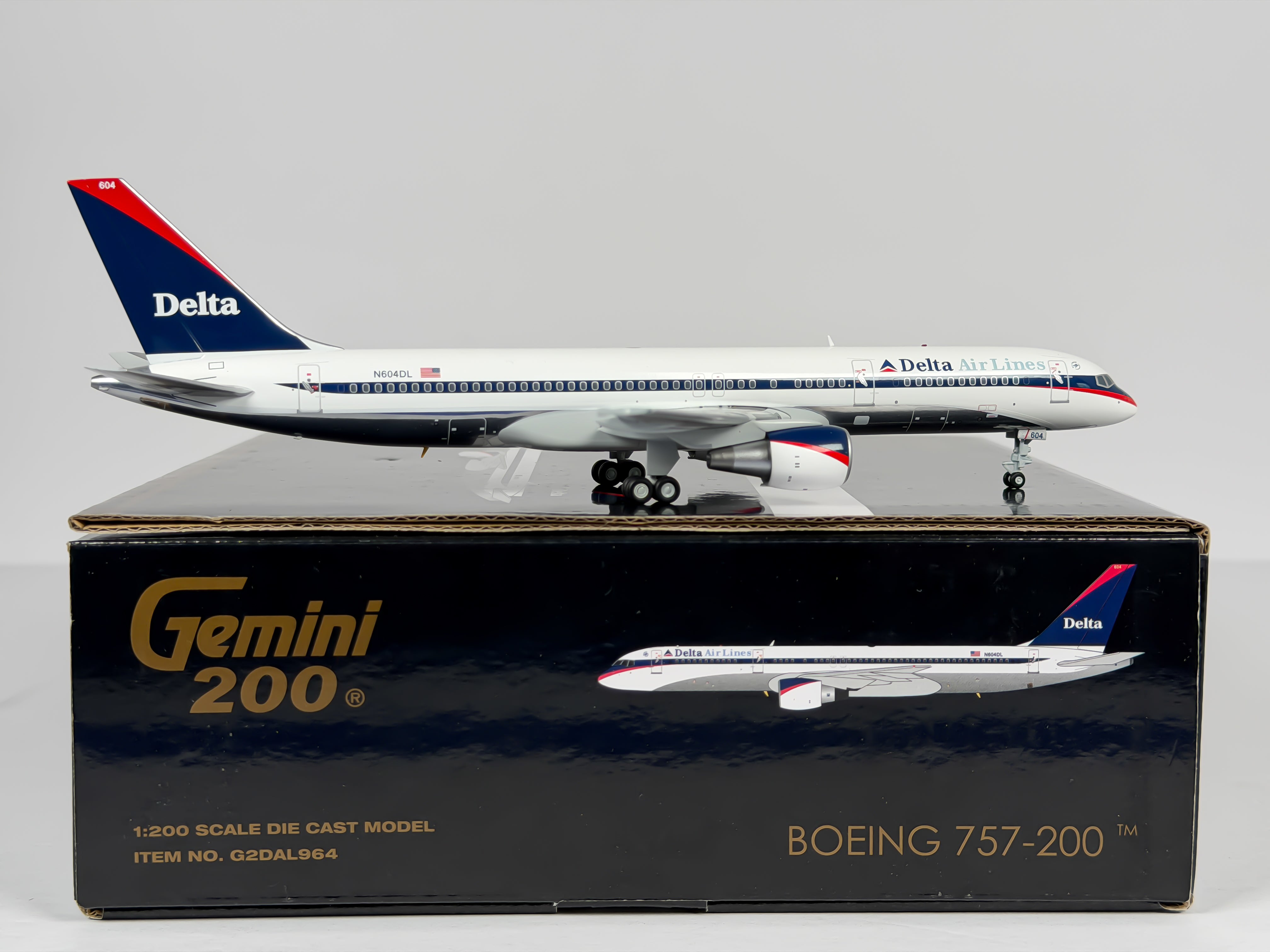 Delta Air Lines Boeing 757-200 1:200 Gemini Jets N604DL (G2DAL964)