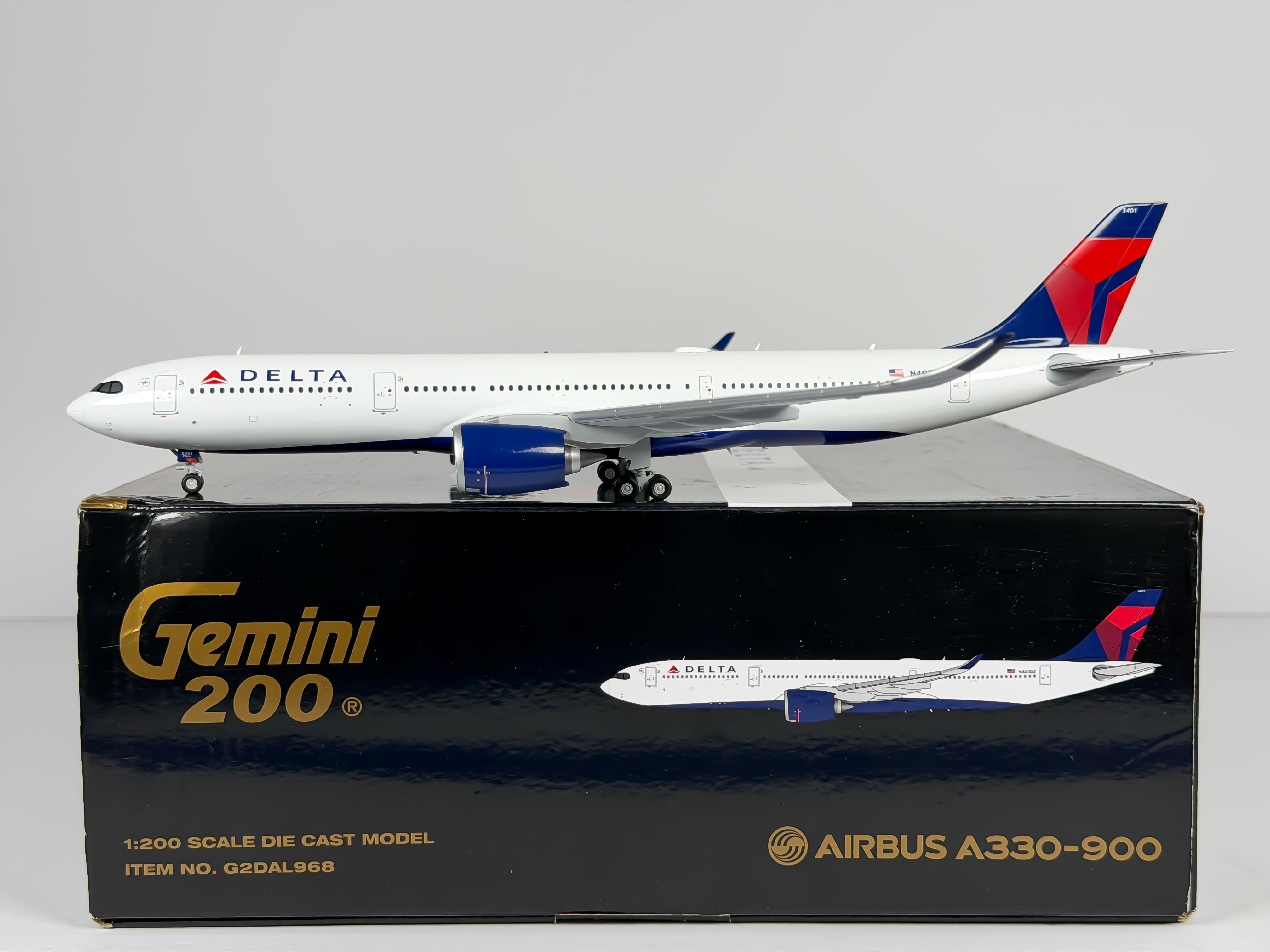 Delta Air Lines Airbus A330-900neo 1:200 Gemini Jets N401DZ (G2DAL968)