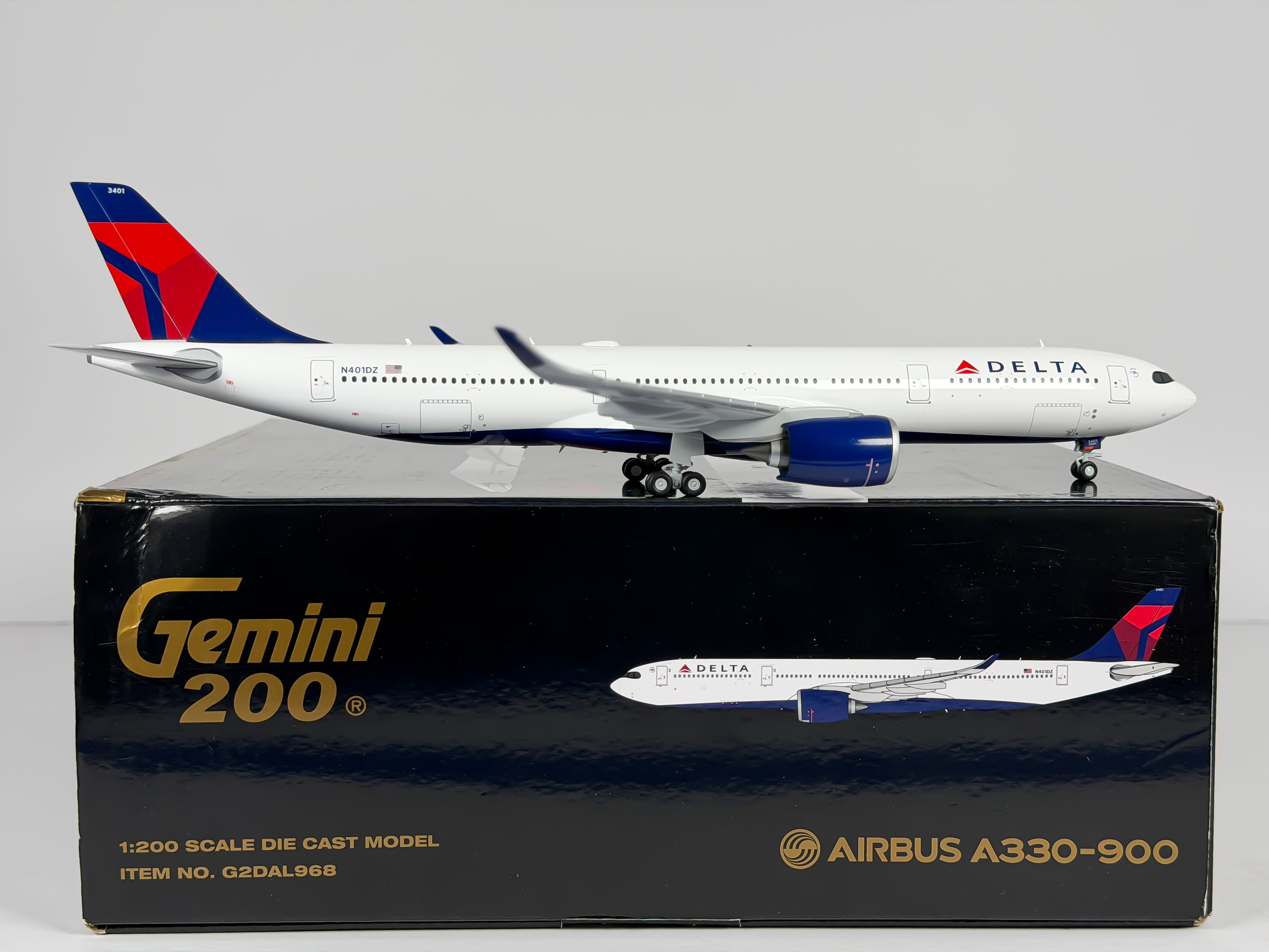 Delta Air Lines Airbus A330-900neo 1:200 Gemini Jets N401DZ (G2DAL968)