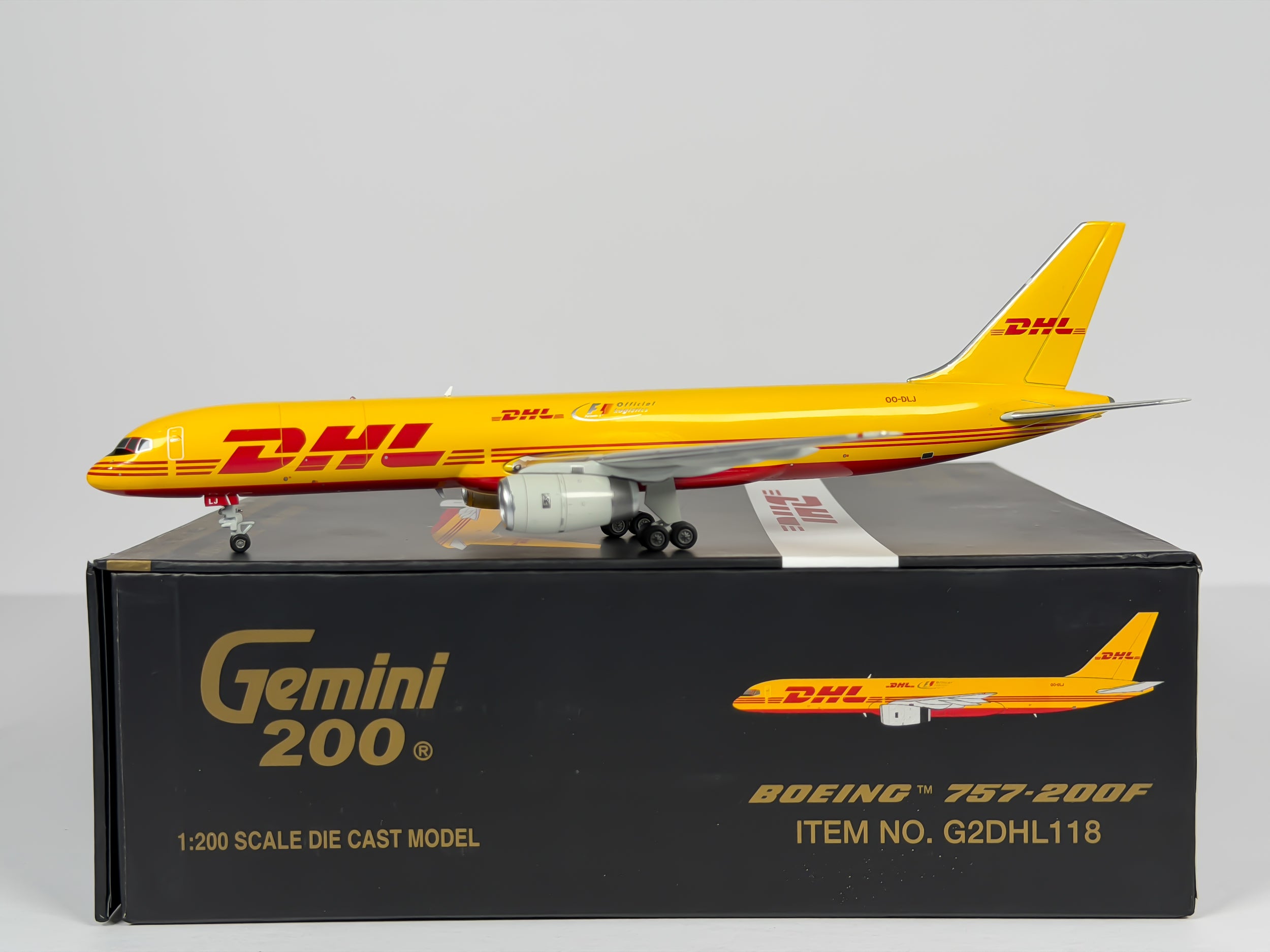 DHL Boeing 757-200F 1:200 Gemini Jets OO-DLJ (G2DHL118)