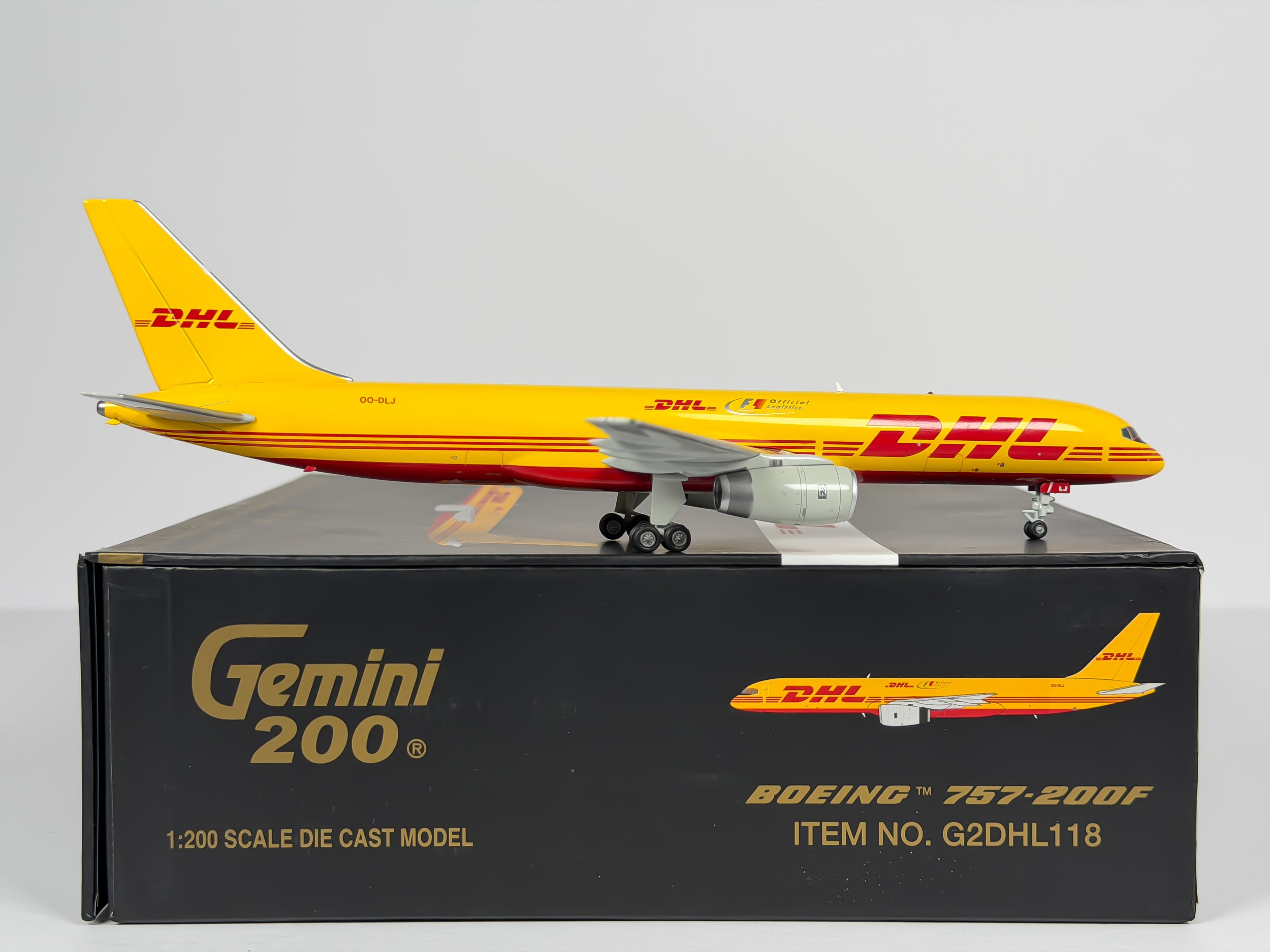 DHL Boeing 757-200F 1:200 Gemini Jets OO-DLJ (G2DHL118)