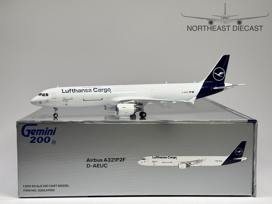 Lufthansa Cargo Airbus A321P2F 1:200 Gemini Jets D-AEUC (G2DLH1152)