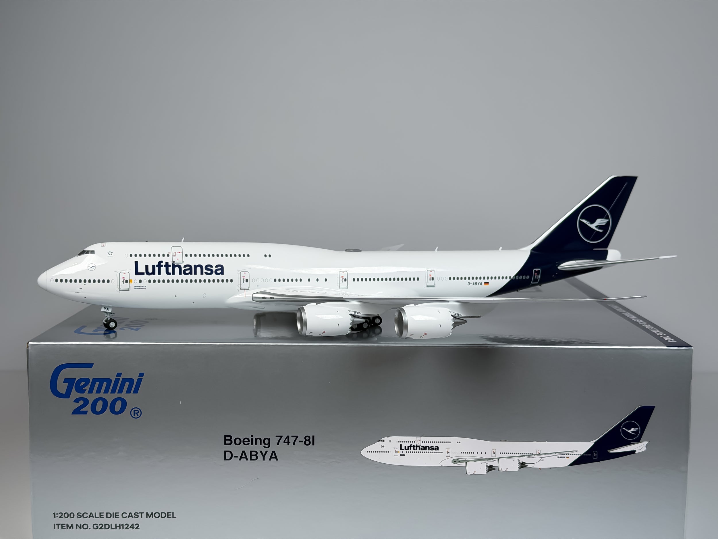 Lufthansa Boeing 747-8i 1:200 Gemini Jets D-ABYA (G2DLH1242)
