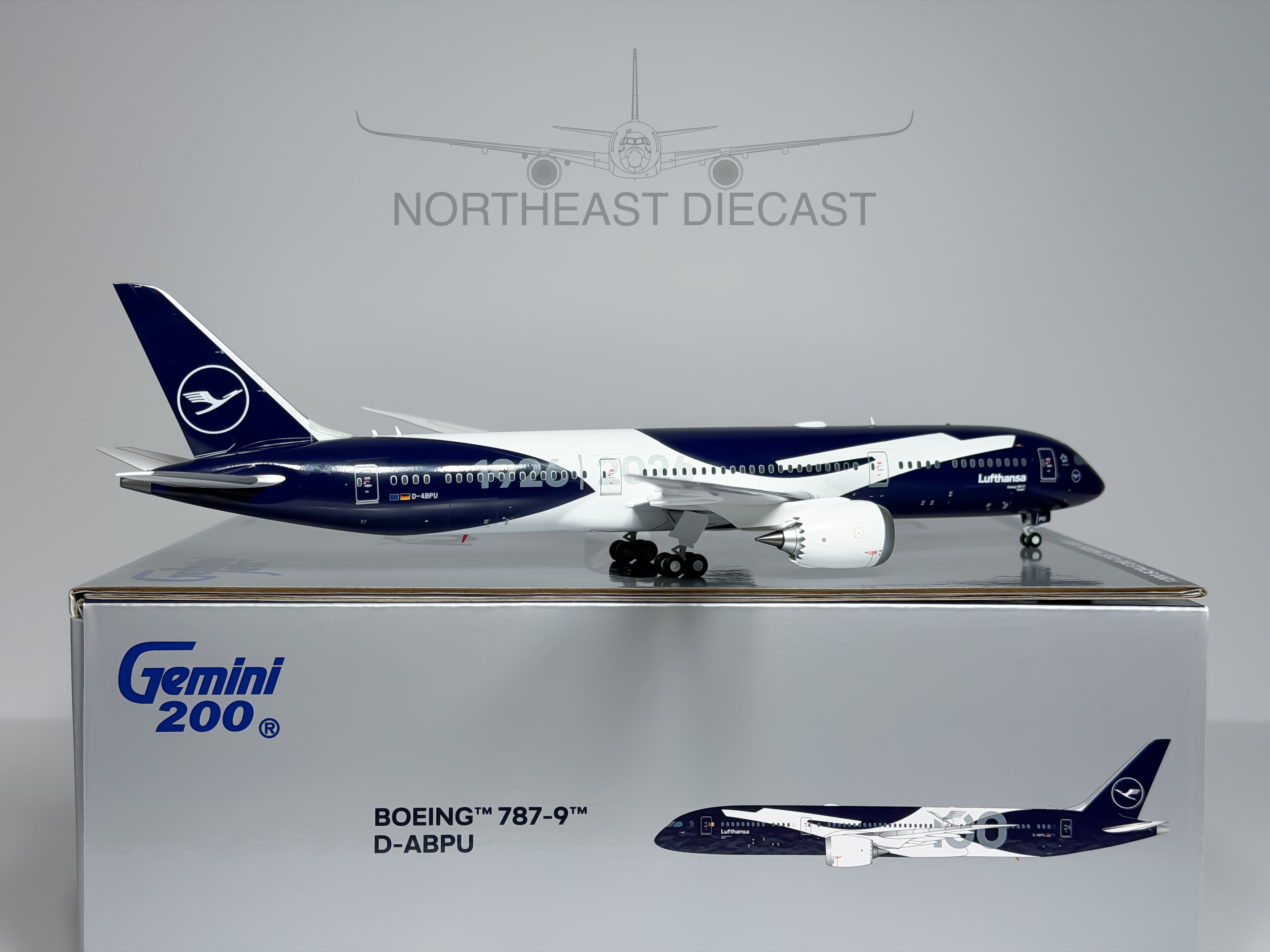Lufthansa Boeing 787-9 1:200 Diecast Aircraft - Gemini Jets