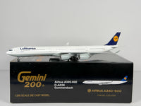 Lufthansa Airbus A340-600 1:200 Gemini Jets D-AIHN (G2DLH589)