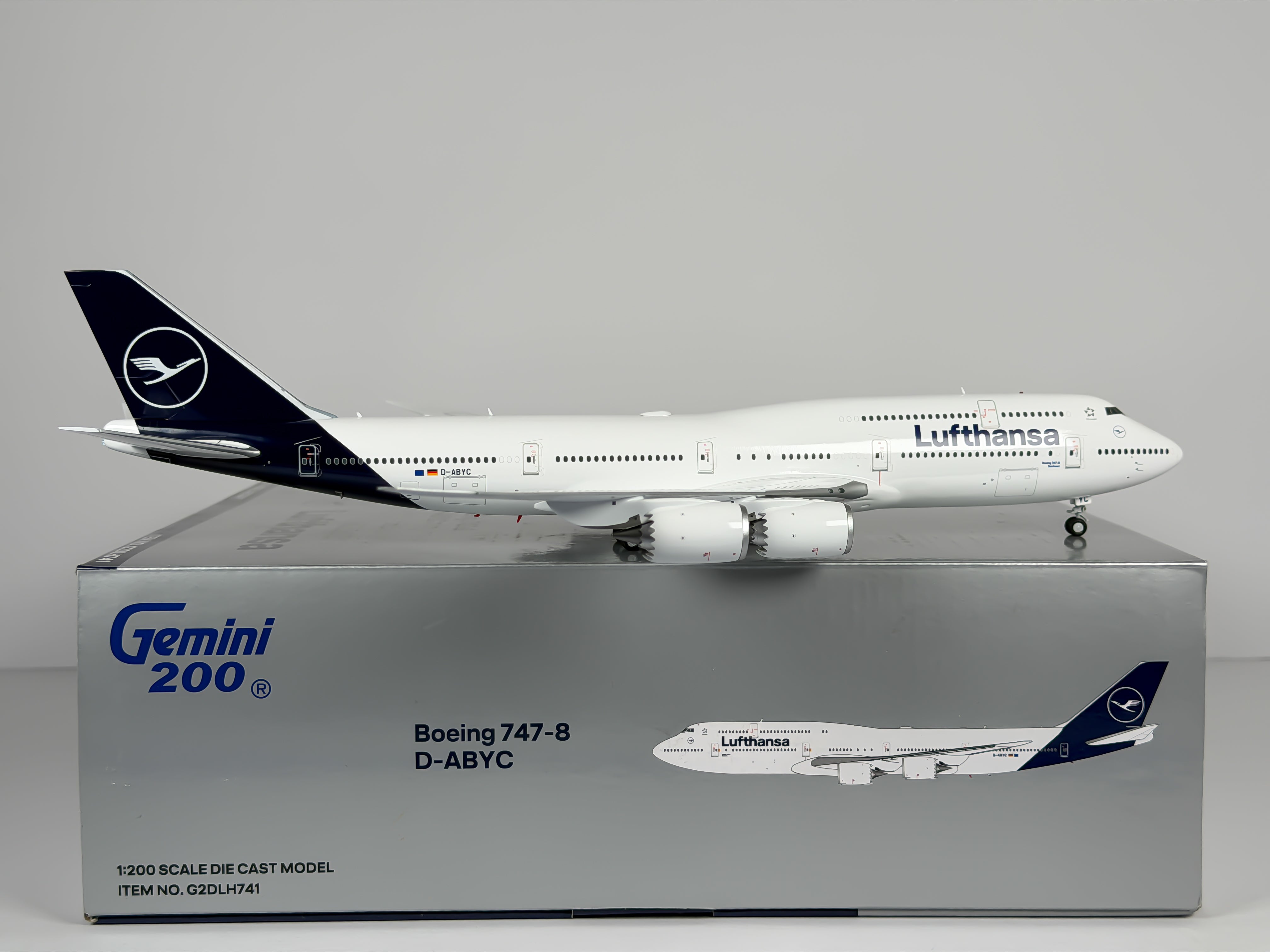 Lufthansa Boeing 747-8i 1:200 Gemini Jets D-ABYC (G2DLH741)