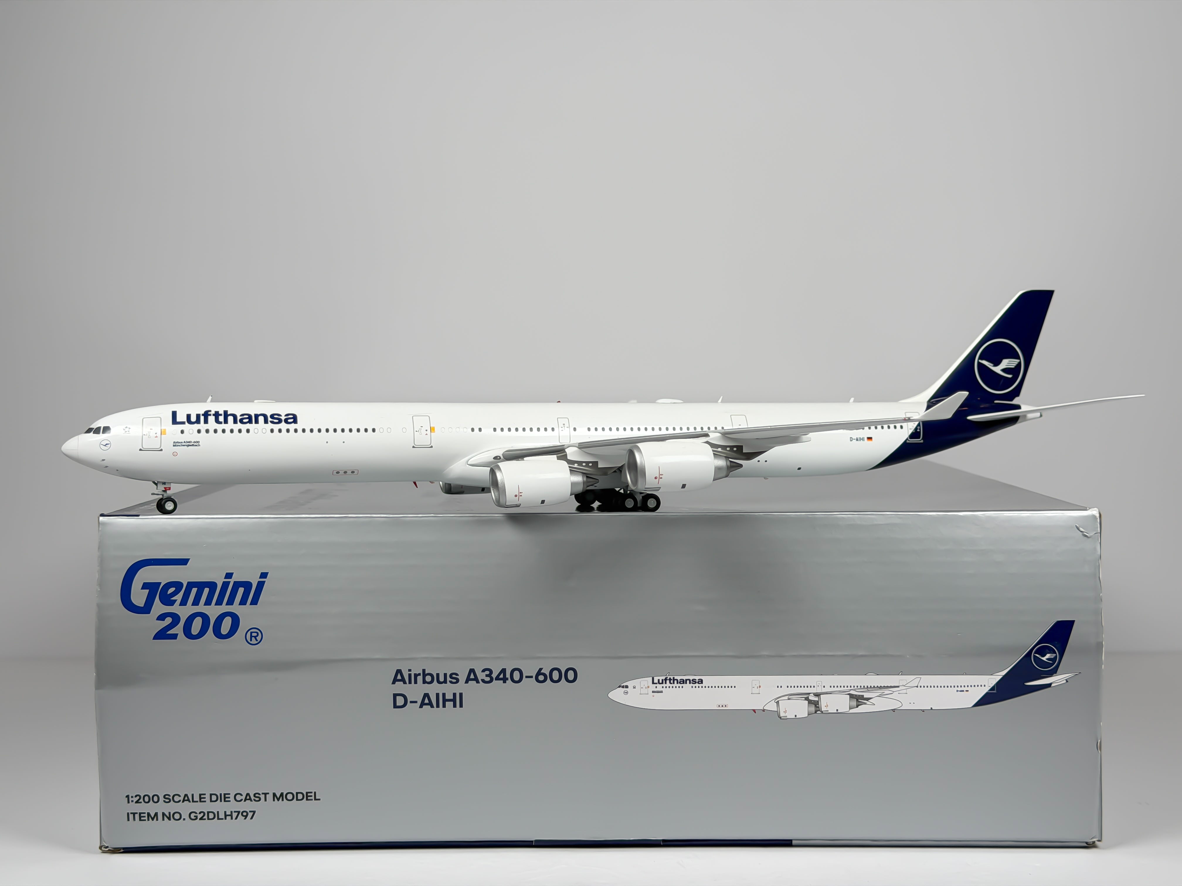 Lufthansa Airbus A340-600 1:200 Gemini Jets D-AIHI (G2DLH797)