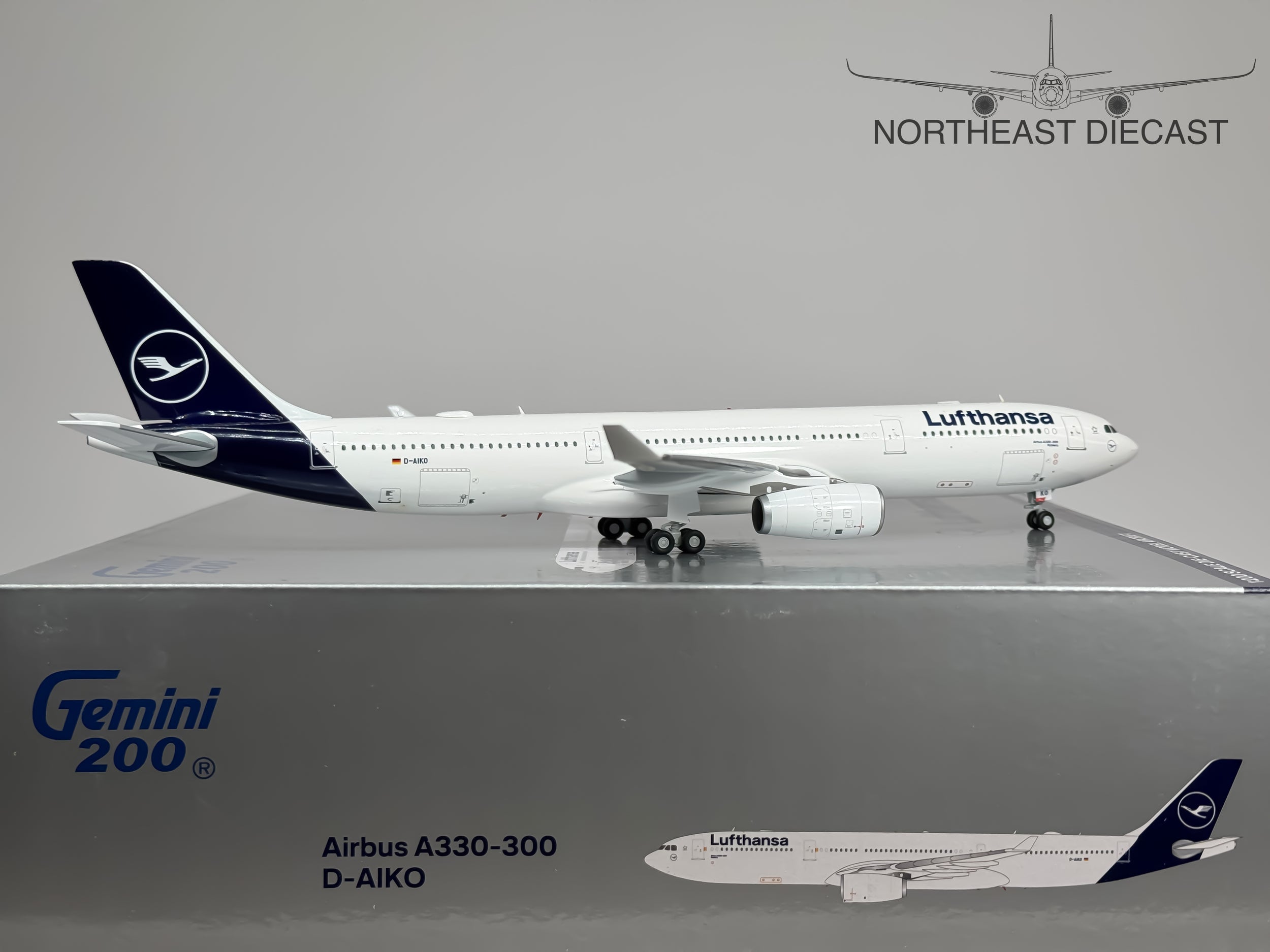 Lufthansa Airbus A330-300 1:200 Gemini Jets D-AIKO (G2DLH798)