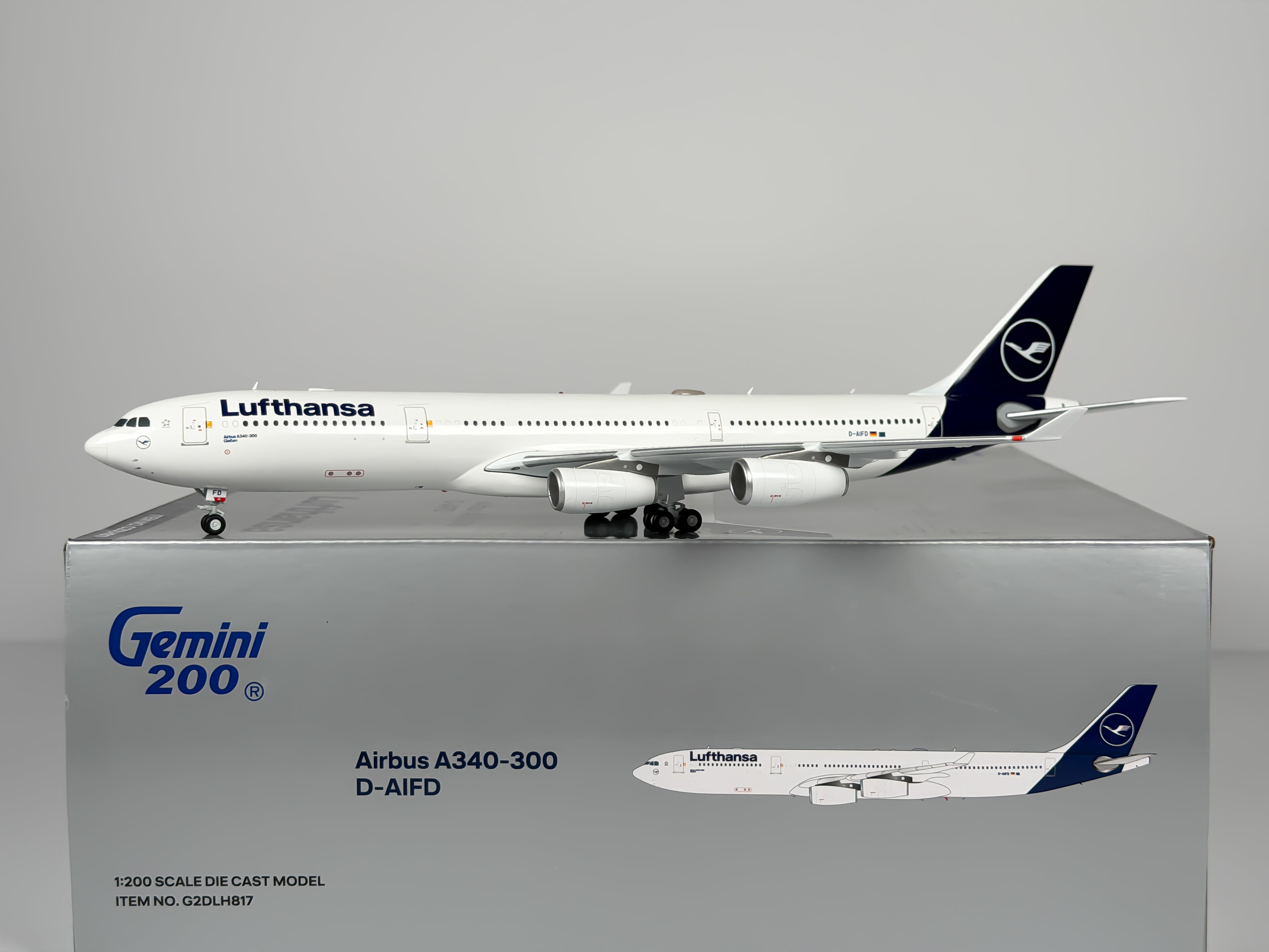 Lufthansa Airbus A340-300 1:200 Gemini Jets D-AIFD (G2DLH817)