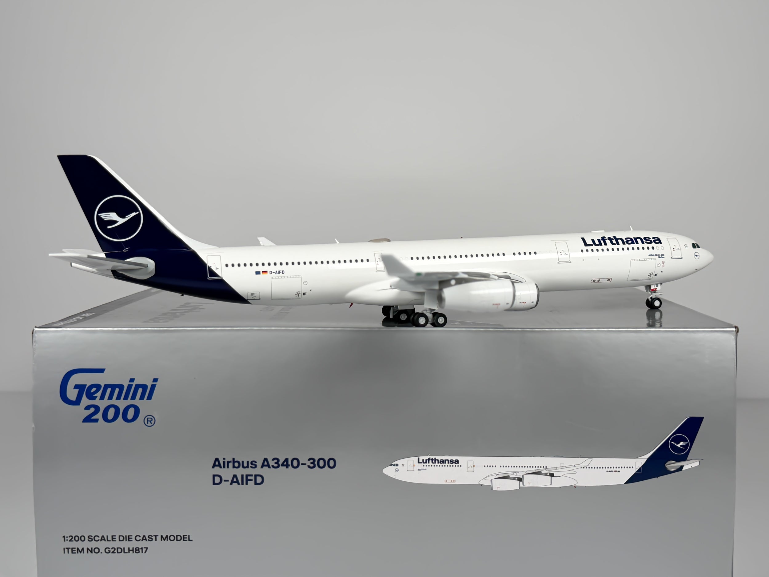 Lufthansa Airbus A340-300 1:200 Gemini Jets D-AIFD (G2DLH817)