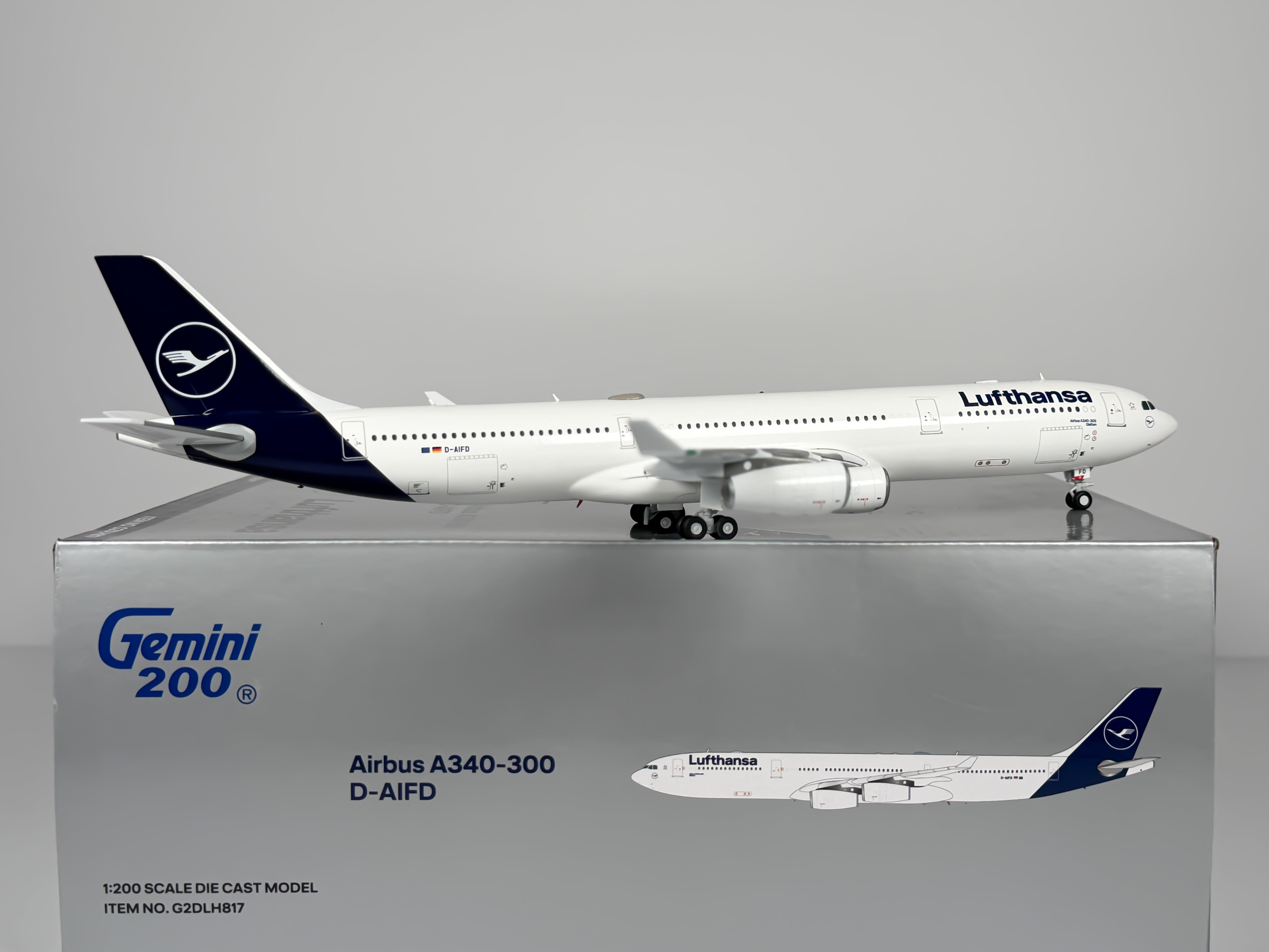 Lufthansa Airbus A340-300 1:200 Gemini Jets D-AIFD (G2DLH817)