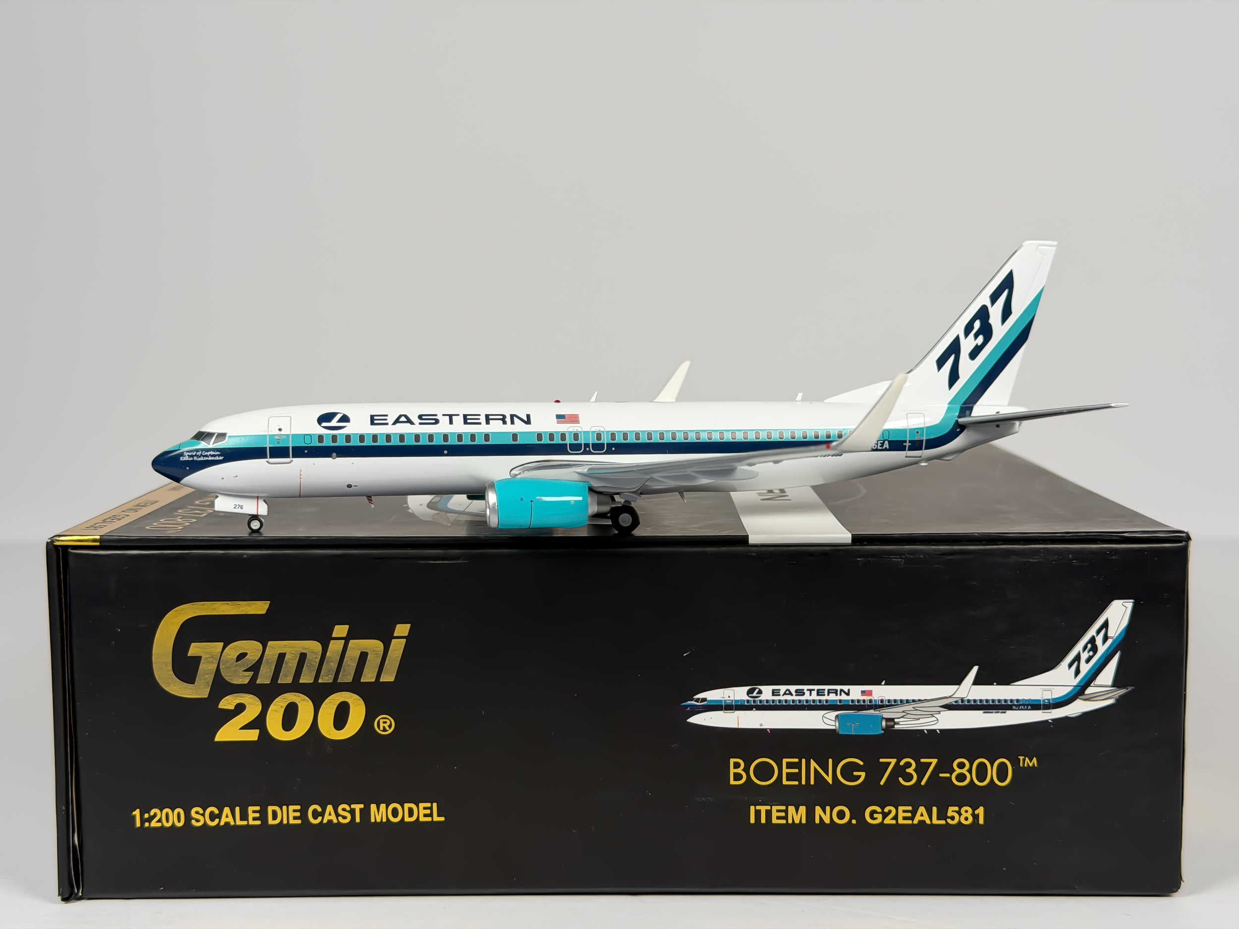 Eastern Air Lines Boeing 737-800 1:200 Gemini Jets N276EA (G2EAL581)